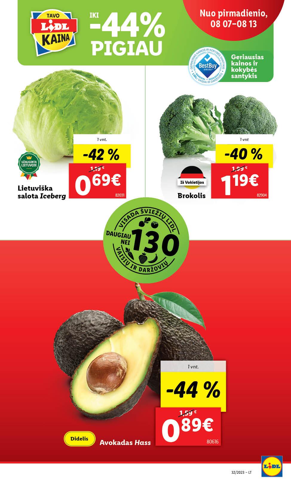 Naujausias LIDL kaininis katalogas 2023.08.07 - 2023.08.13