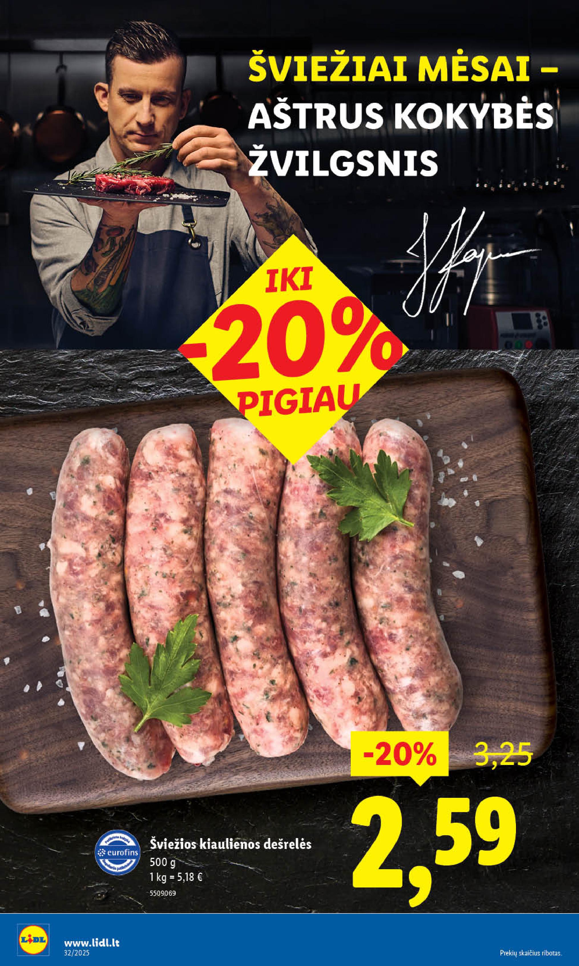 Naujausias LIDL kaininis katalogas 2025.08.04 - 2025.08.10