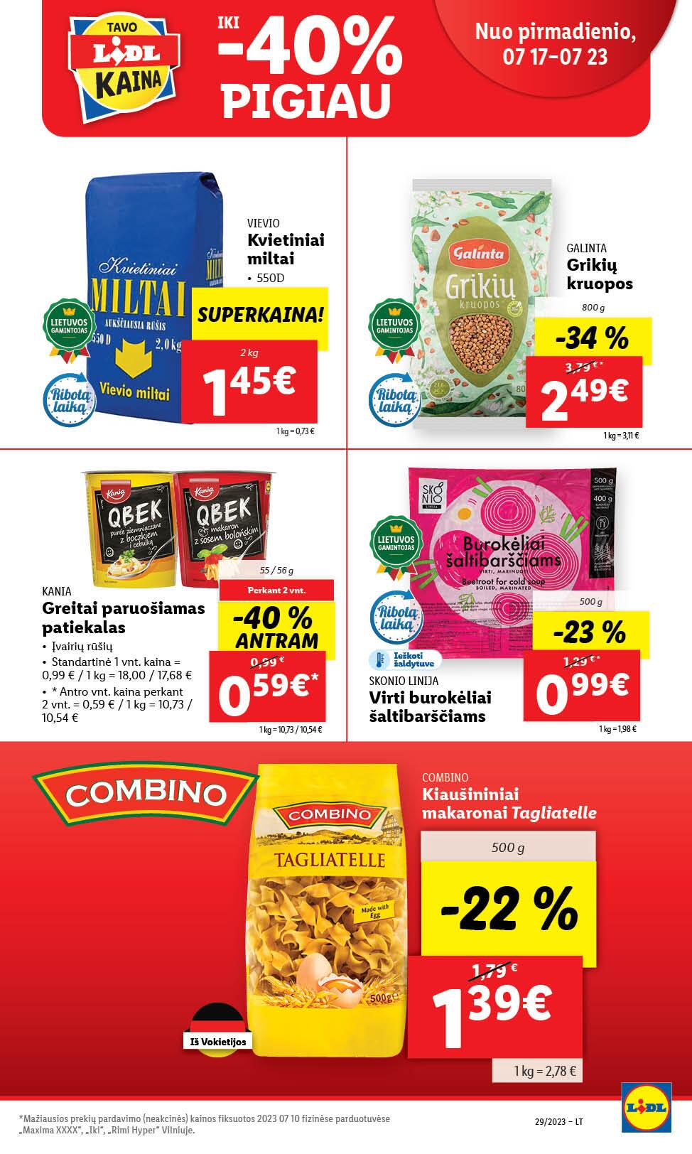 Naujausias LIDL kaininis katalogas 2023.07.17 - 2023.07.23