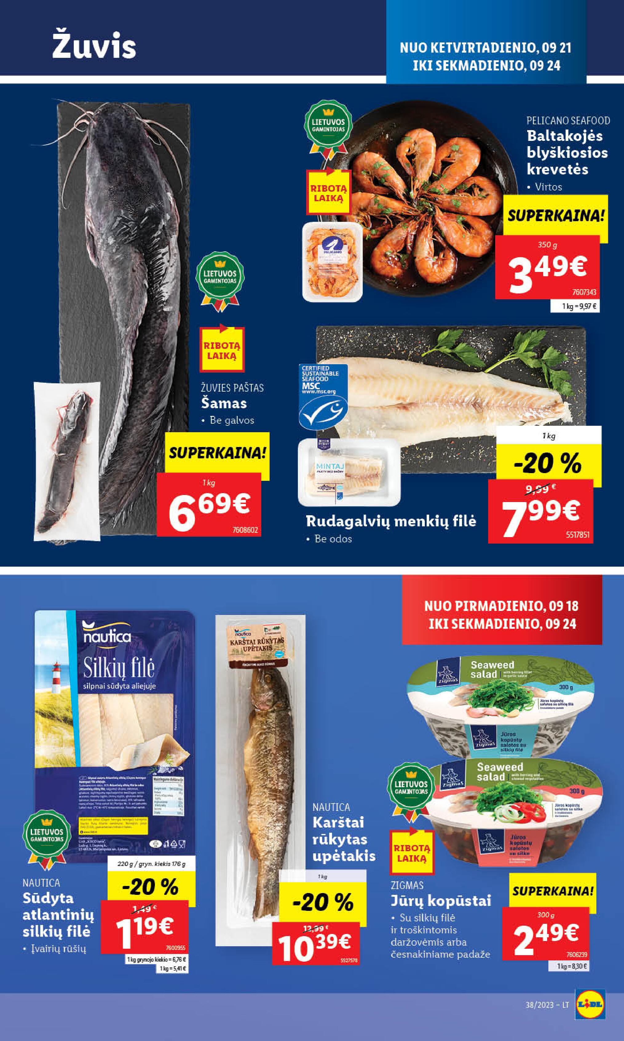 Naujausias LIDL kaininis katalogas 2023.09.18 - 2023.09.24