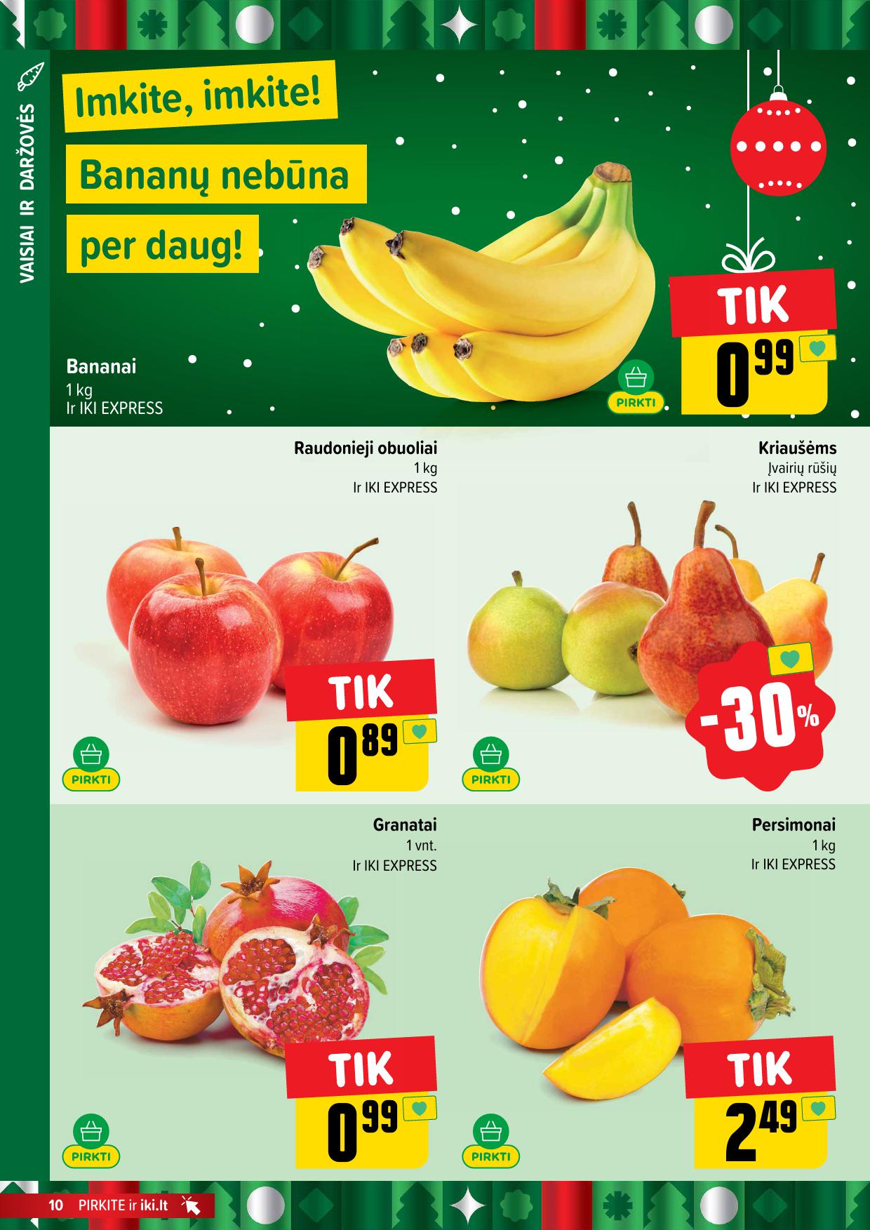 Naujausias IKI kaininis katalogas 2025.12.01 - 2025.12.07