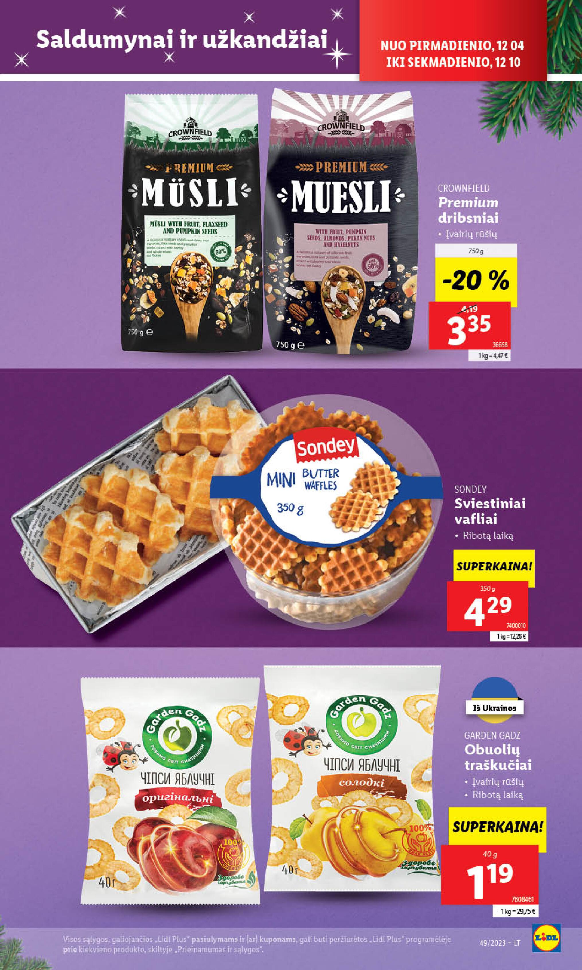 Naujausias LIDL kaininis katalogas 2023.12.04 - 2023.12.10