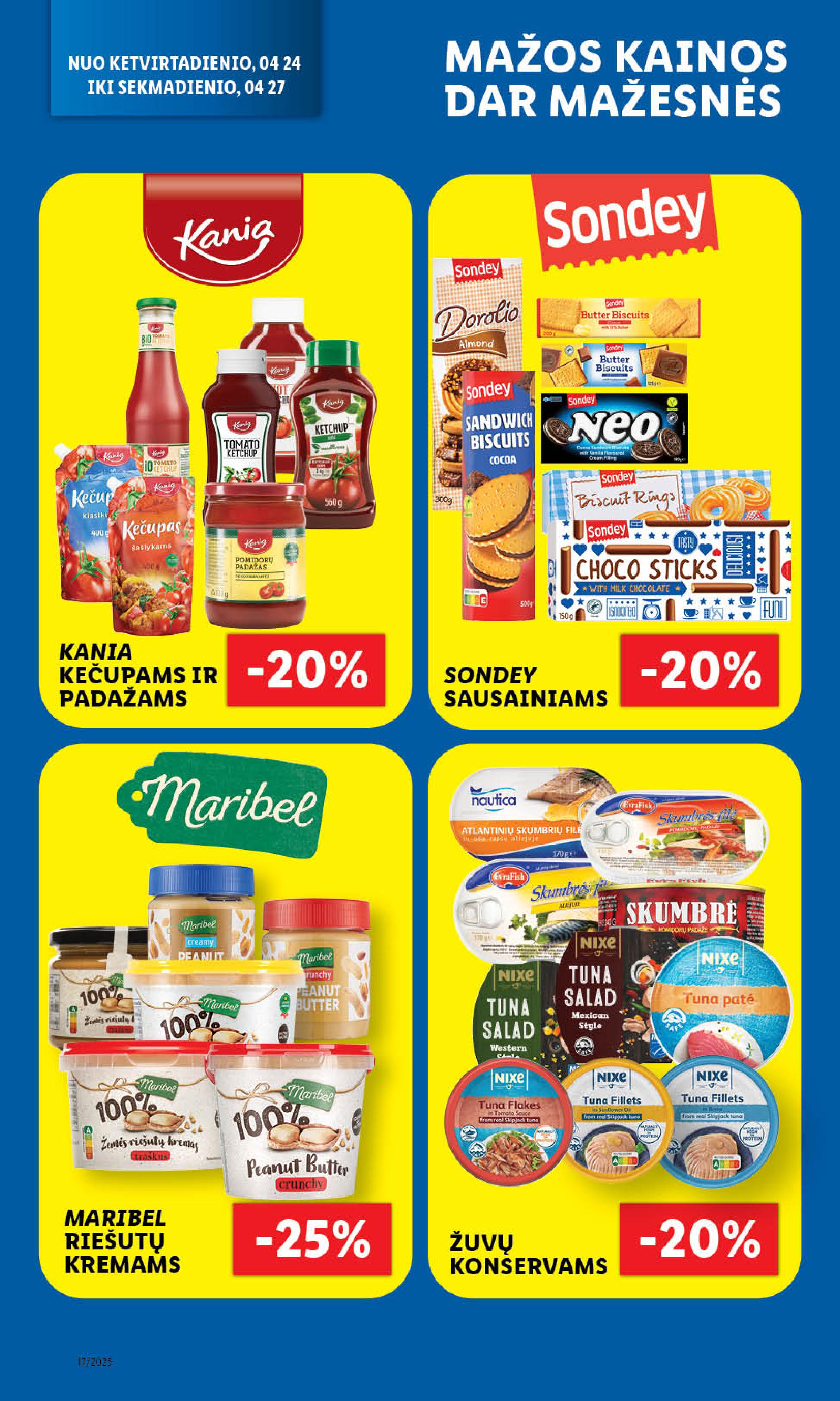 LIDL akcijų ir nuolaidų leidinys 2025.04.21 - 2025.04.27
