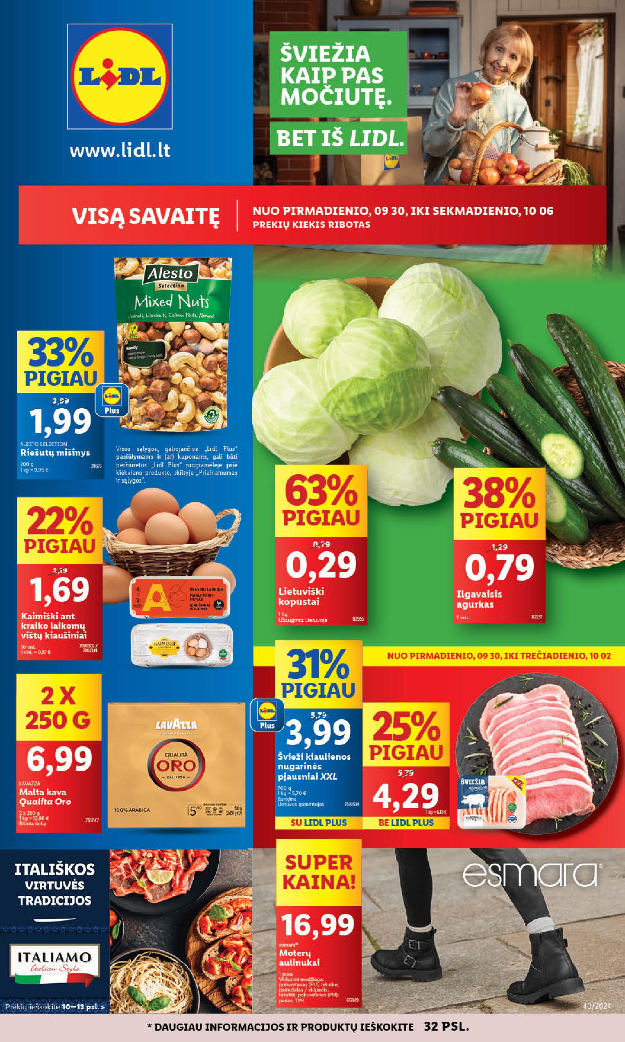 Naujausias LIDL kaininis katalogas 2024.09.30 - 2024.10.06