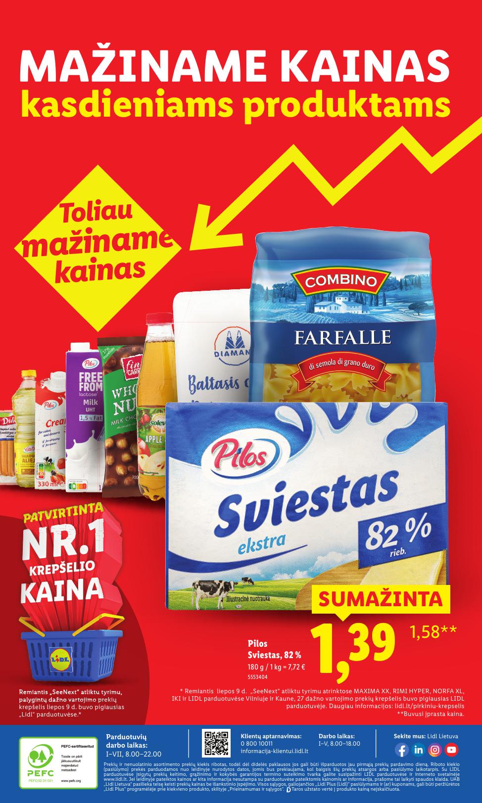 LIDL nuolaidų katalogas "Nr.1 Pažadas Jums"