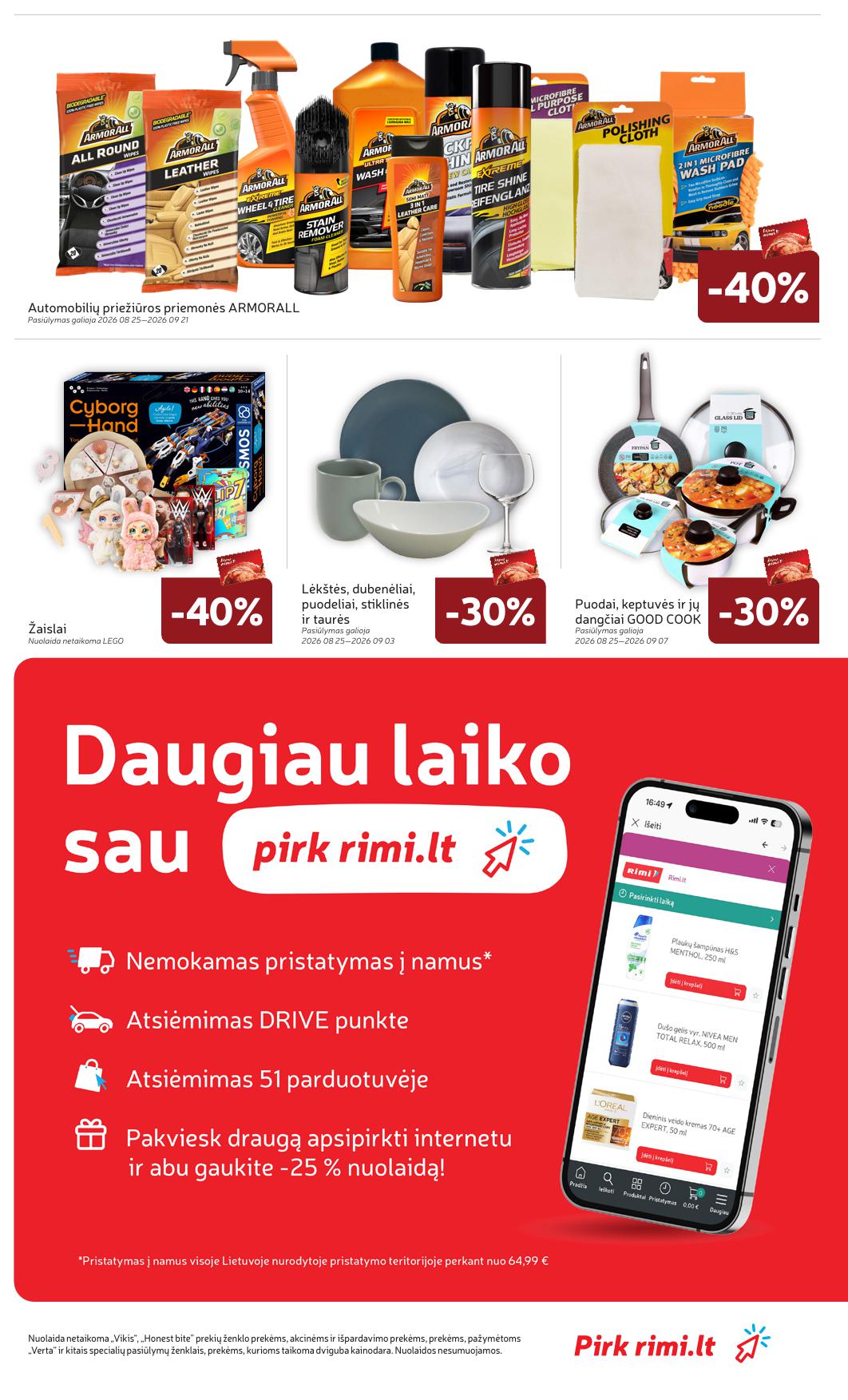 Naujausias RIMI kaininis katalogas 2026.08.25 - 2026.08.31