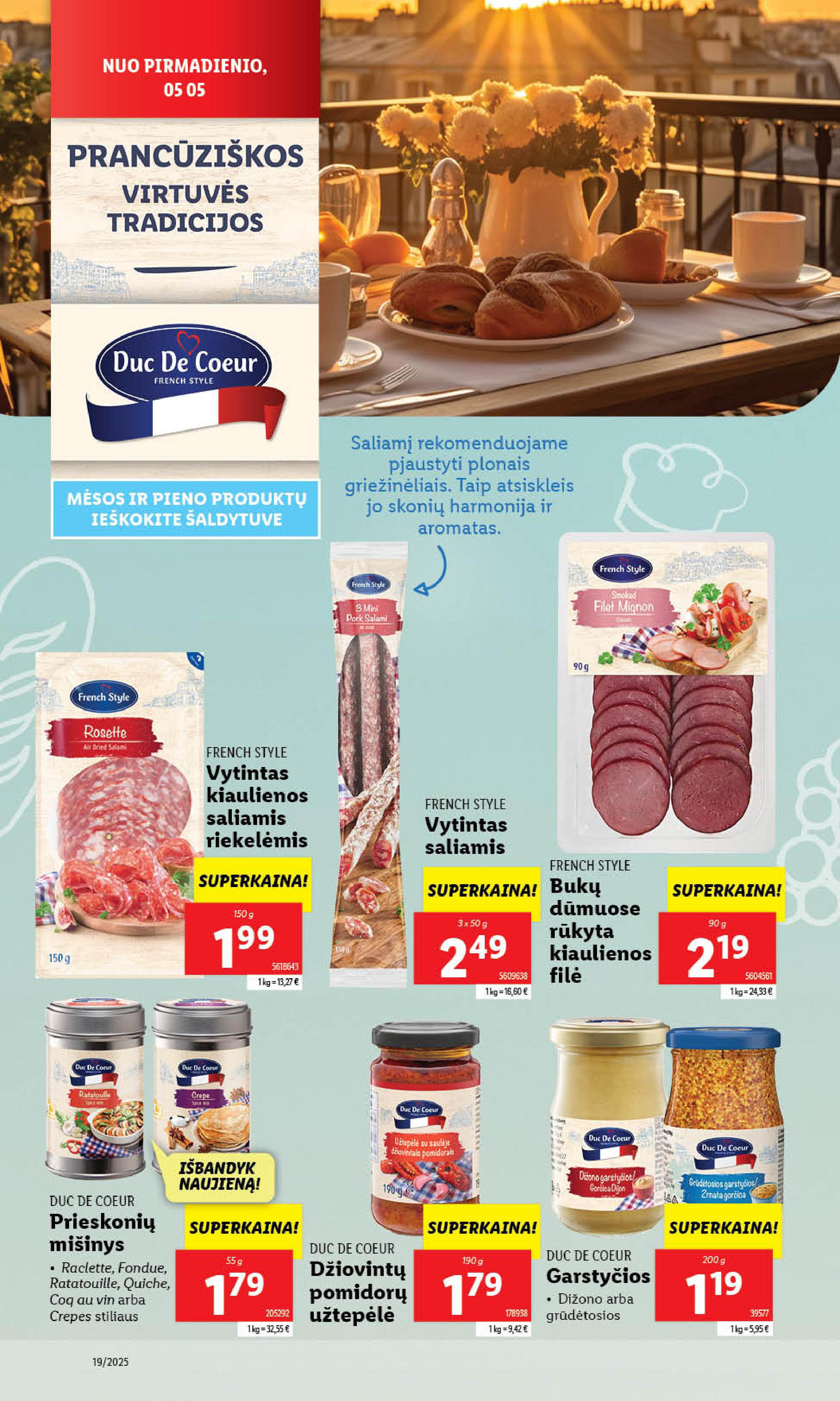 Naujausias LIDL kaininis katalogas 2025.05.05 - 2025.05.11