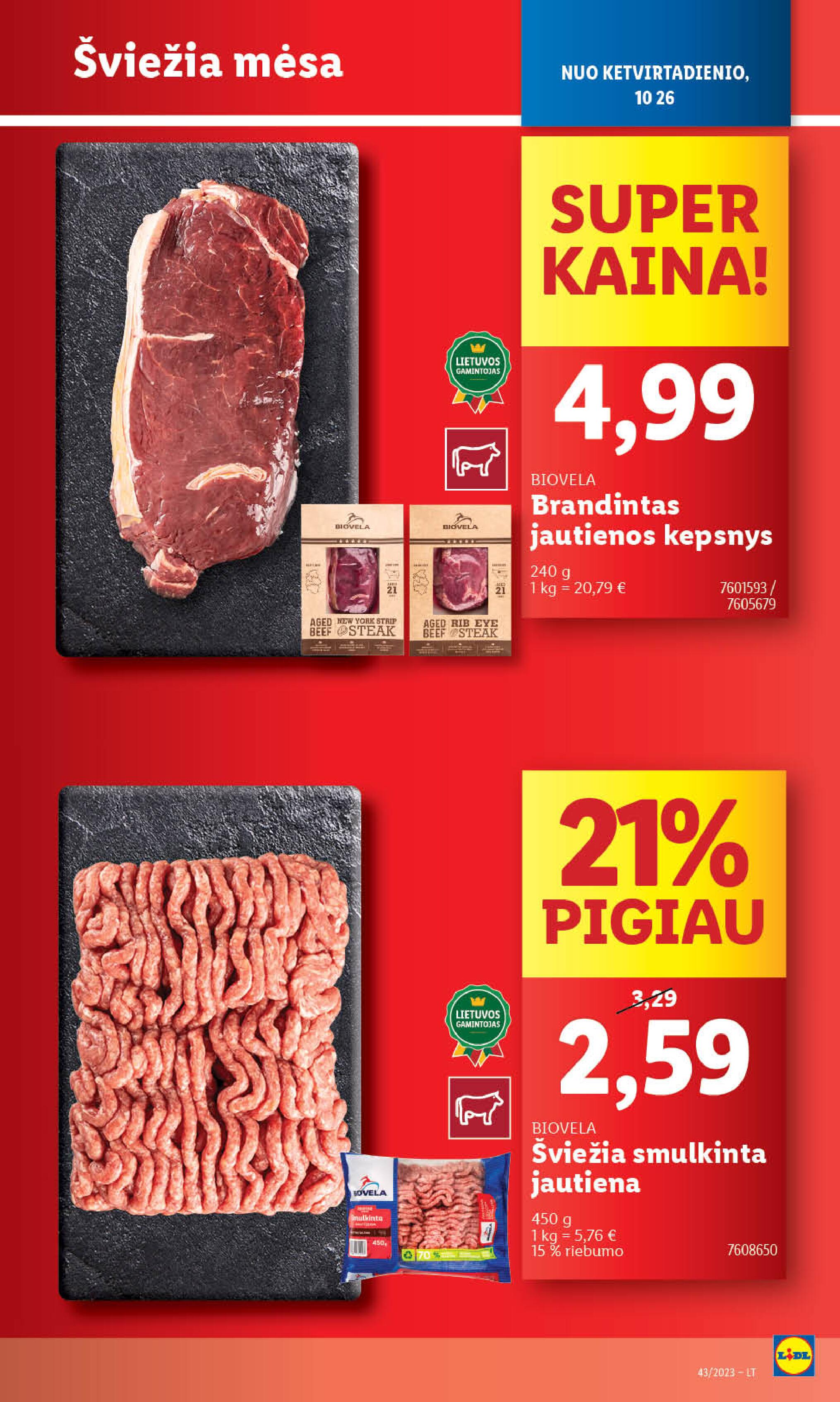 Naujausias LIDL kaininis katalogas 2023.10.23 - 2023.10.29