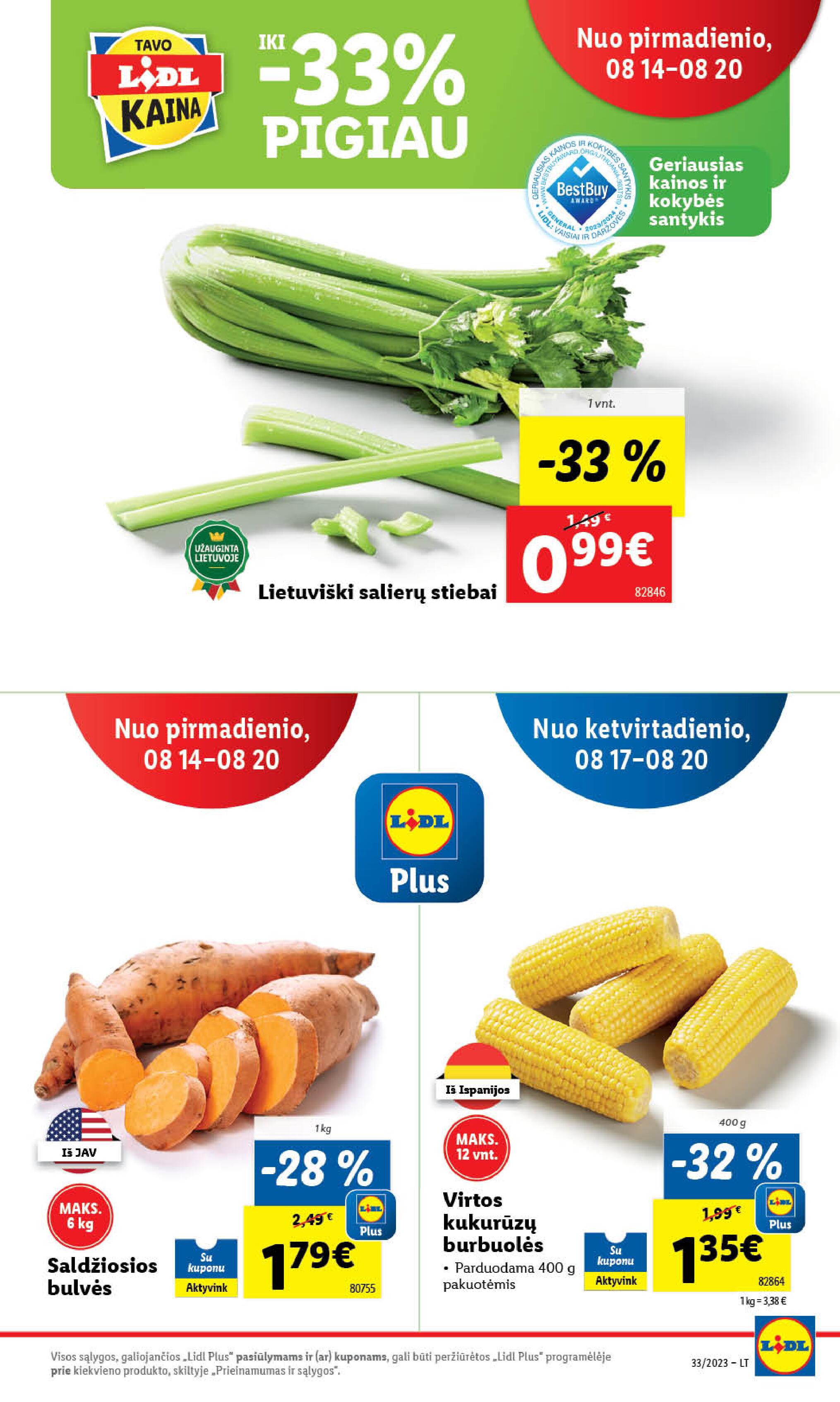 Naujausias LIDL kaininis katalogas 2023.08.14 - 2023.08.20