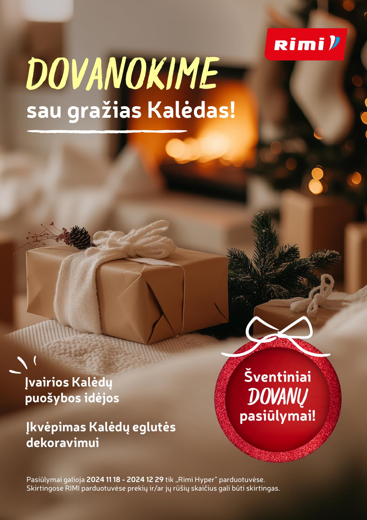 RIMI Kalėdinis katalogas "Dovanokime sau gražias Kalėdas" galioja iki 2024.12.29