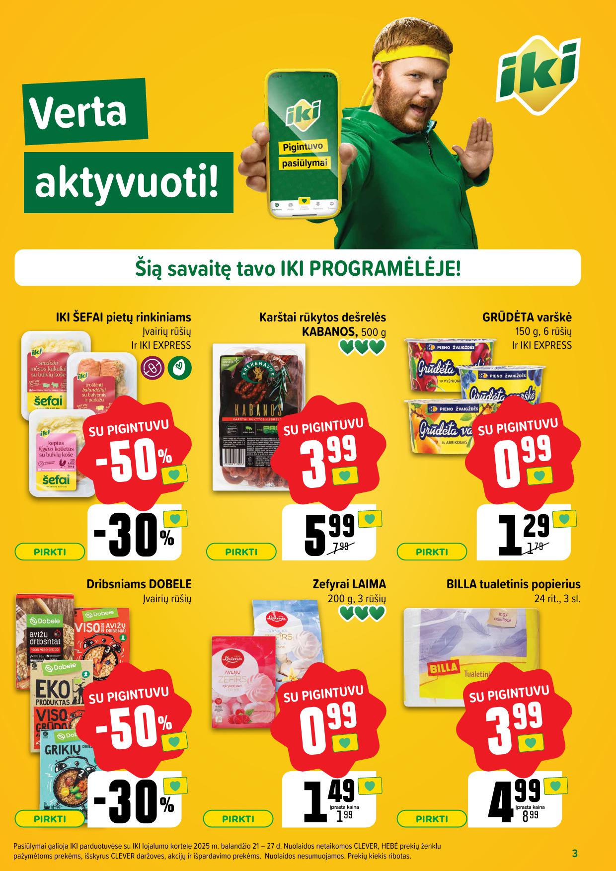 Naujausias IKI kaininis katalogas 2025.04.21 - 2025.04.27
