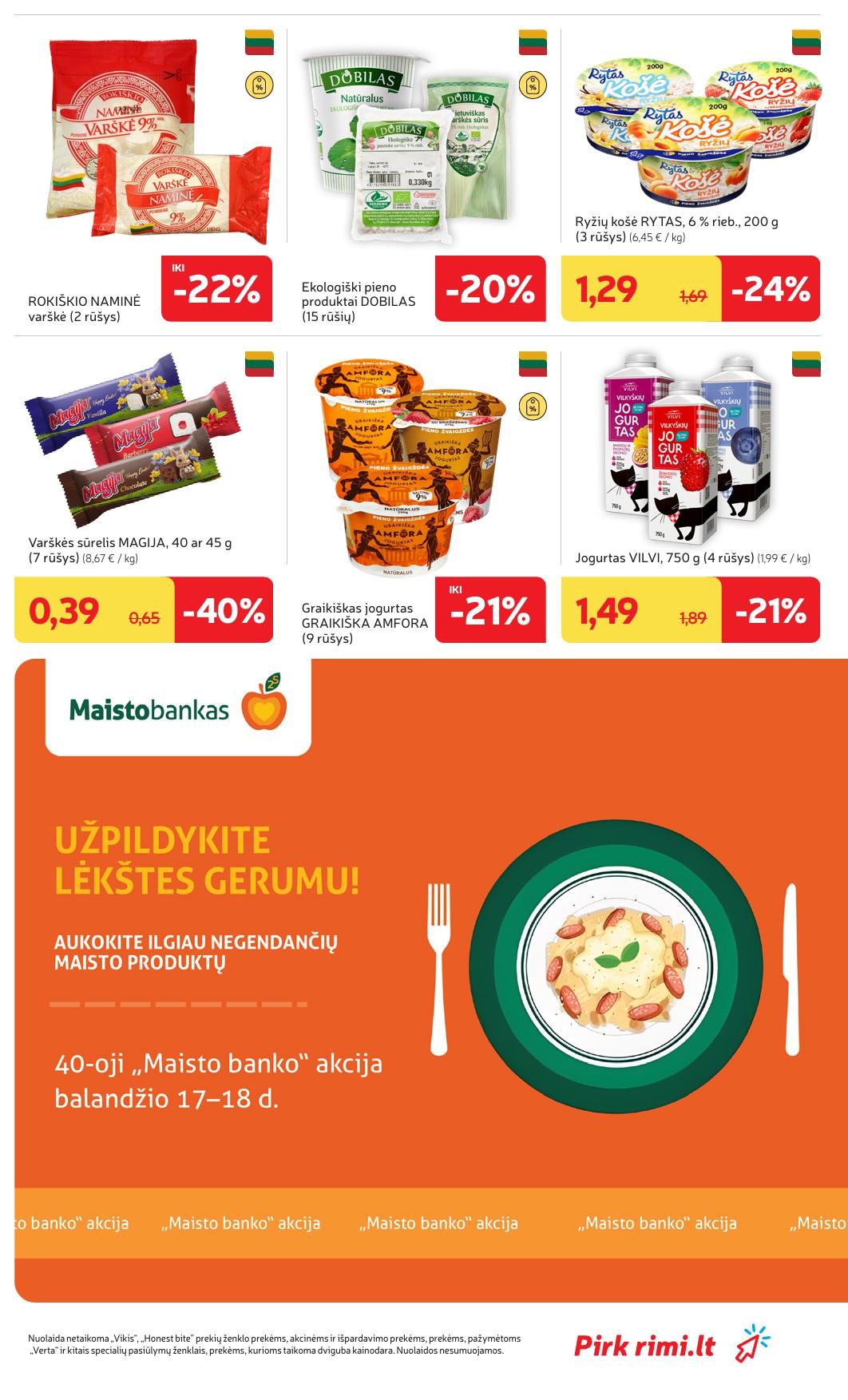 Naujausias RIMI kaininis katalogas 2026.04.14 - 2026.04.20