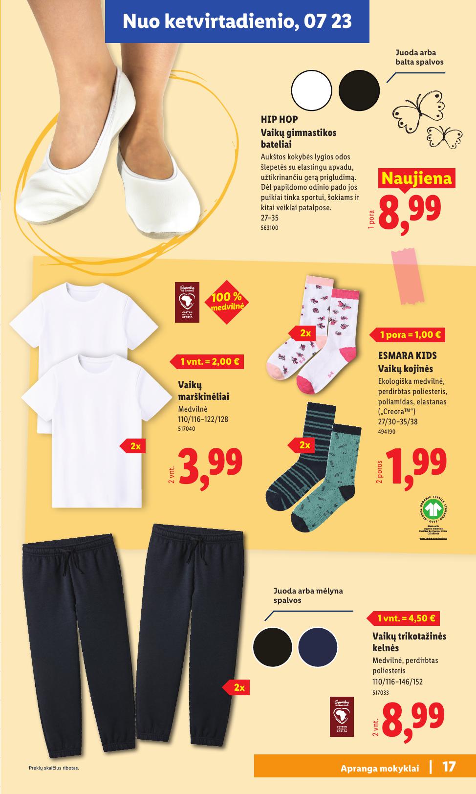 LIDL mokyklinių prekių katalogas "Atgal į mokyklą"