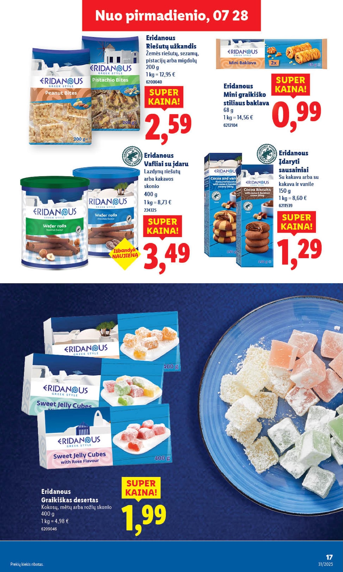 Naujausias LIDL kaininis katalogas 2025.07.28 - 2025.08.03