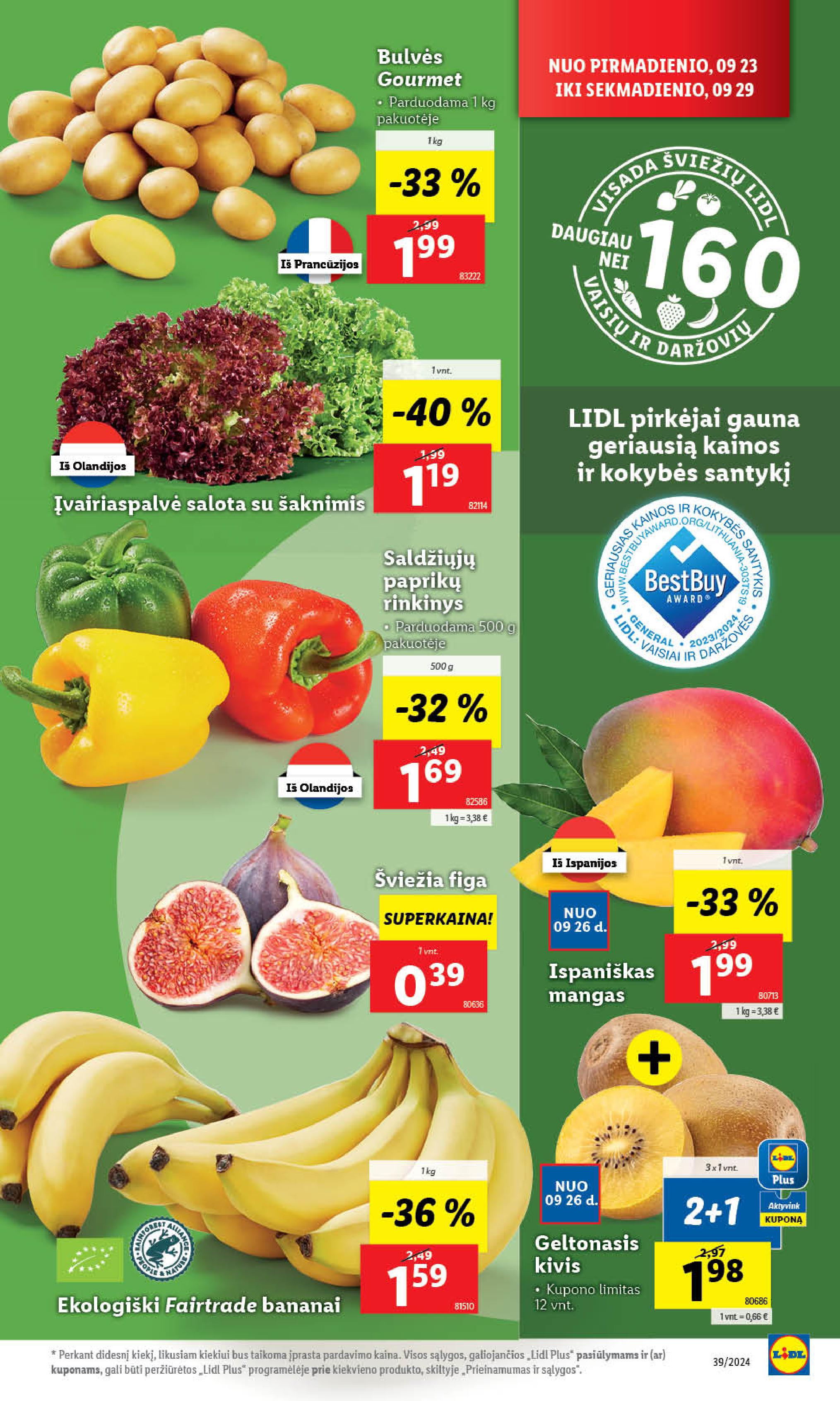 Naujausias LIDL kaininis katalogas 2024.09.23 - 2024.09.29