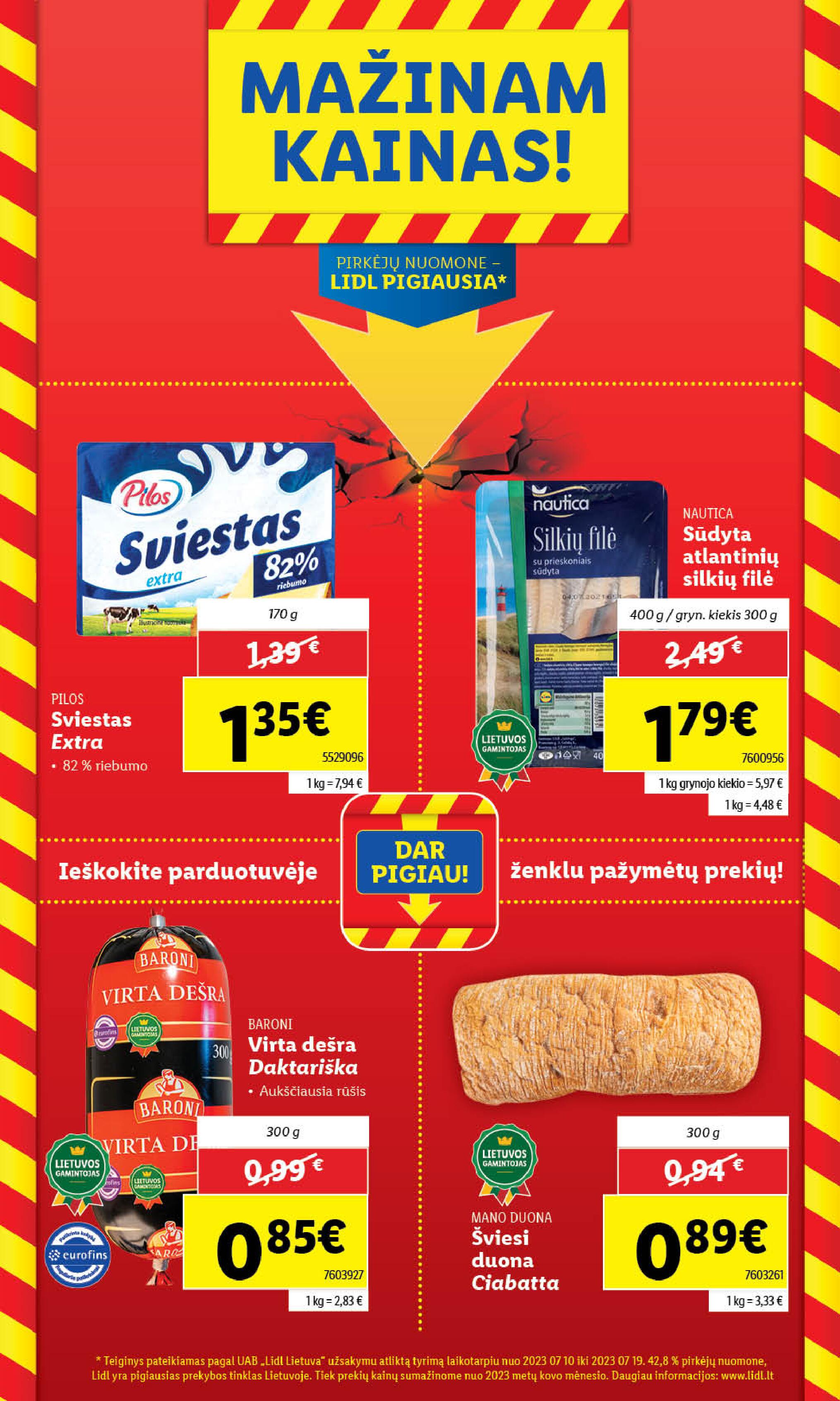 Naujausias LIDL kaininis katalogas 2023.08.21 - 2023.08.27