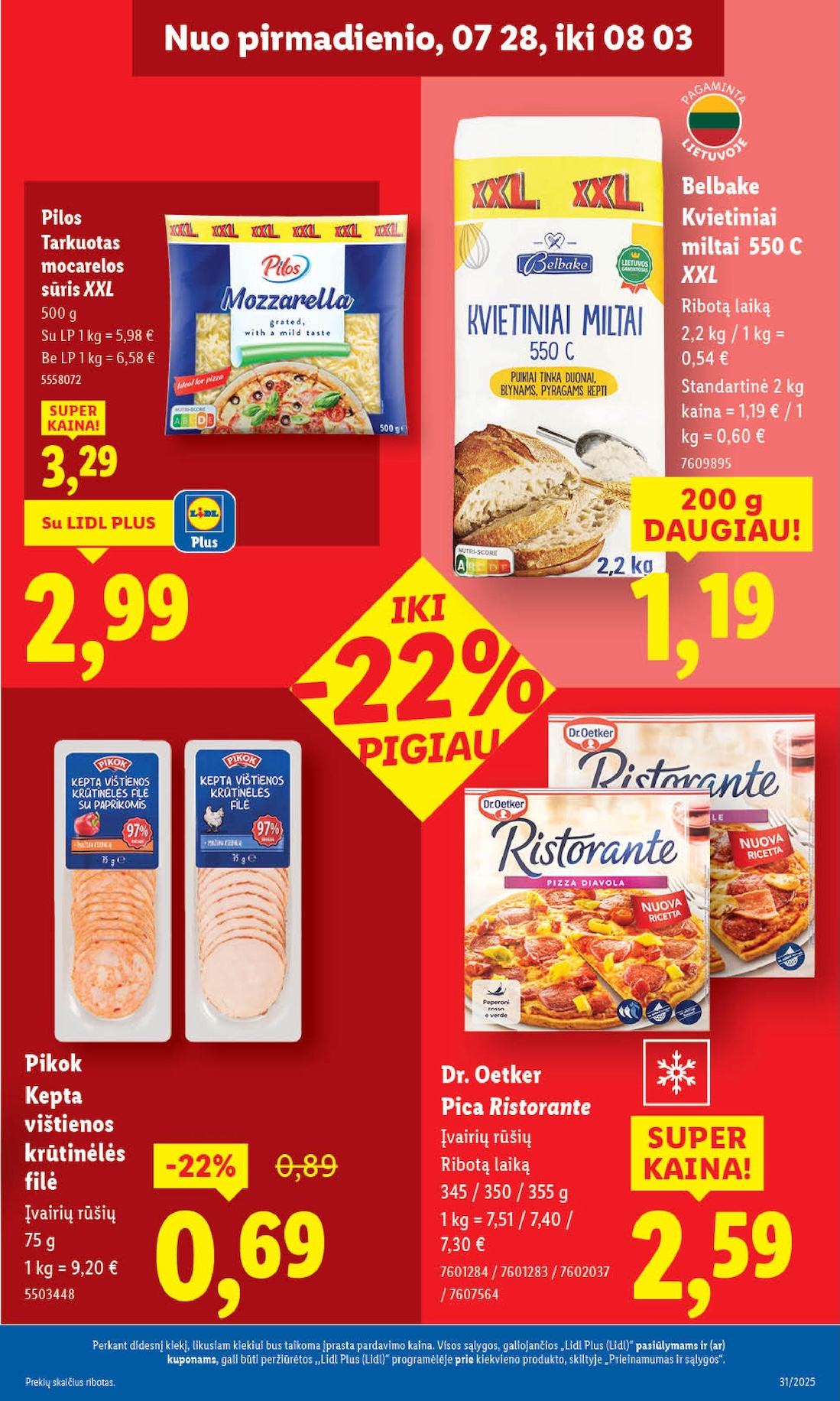 Naujausias LIDL kaininis katalogas 2025.07.28 - 2025.08.03