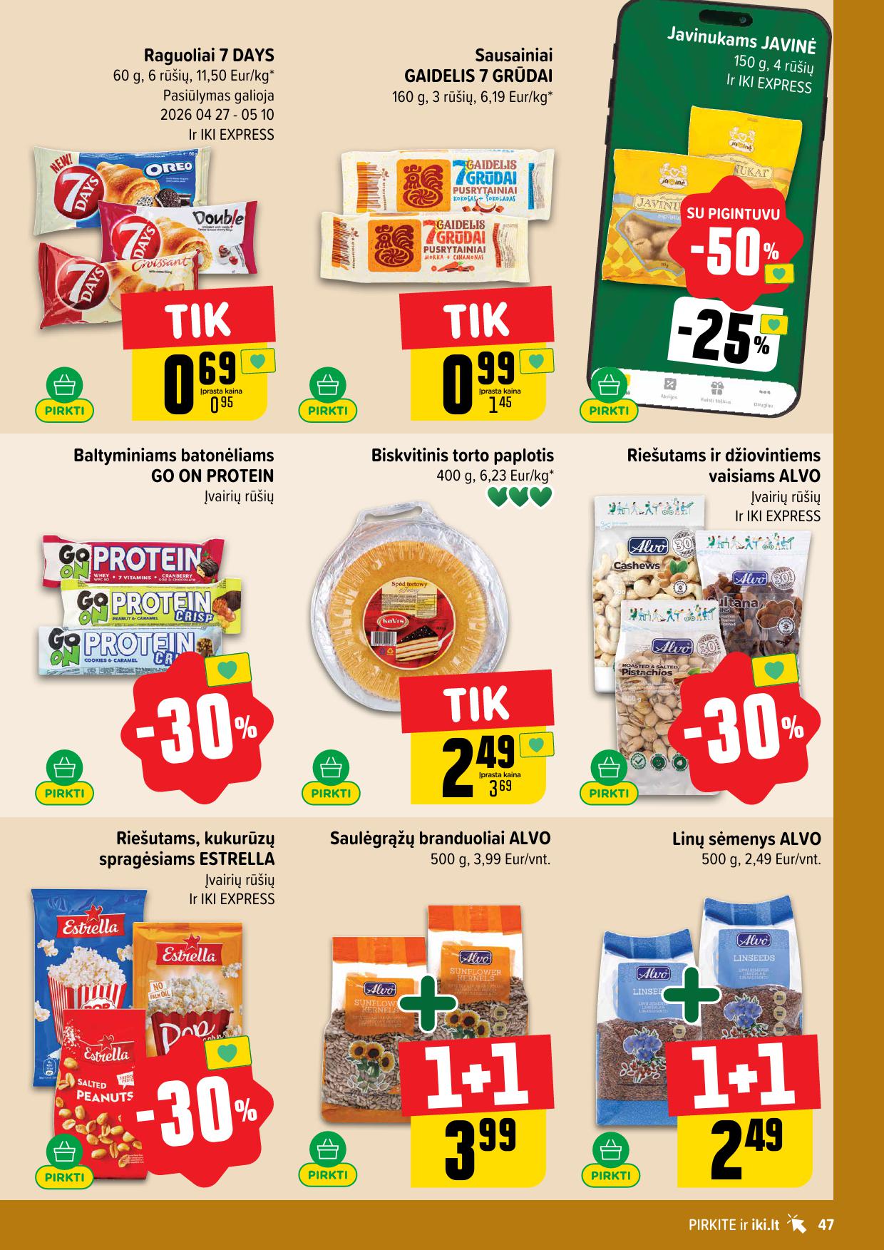Naujausias IKI kaininis katalogas 2026.04.27 - 2026.05.03