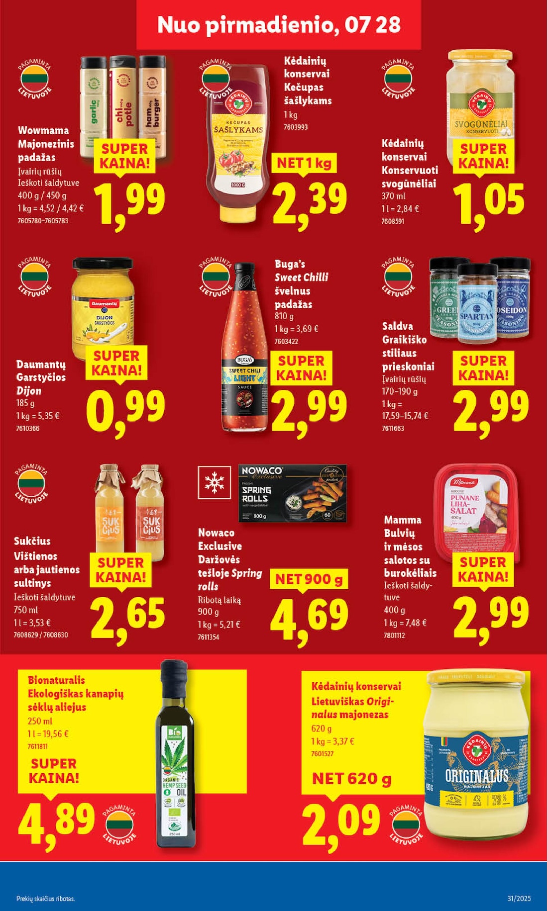 Naujausias LIDL kaininis katalogas 2025.07.28 - 2025.08.03