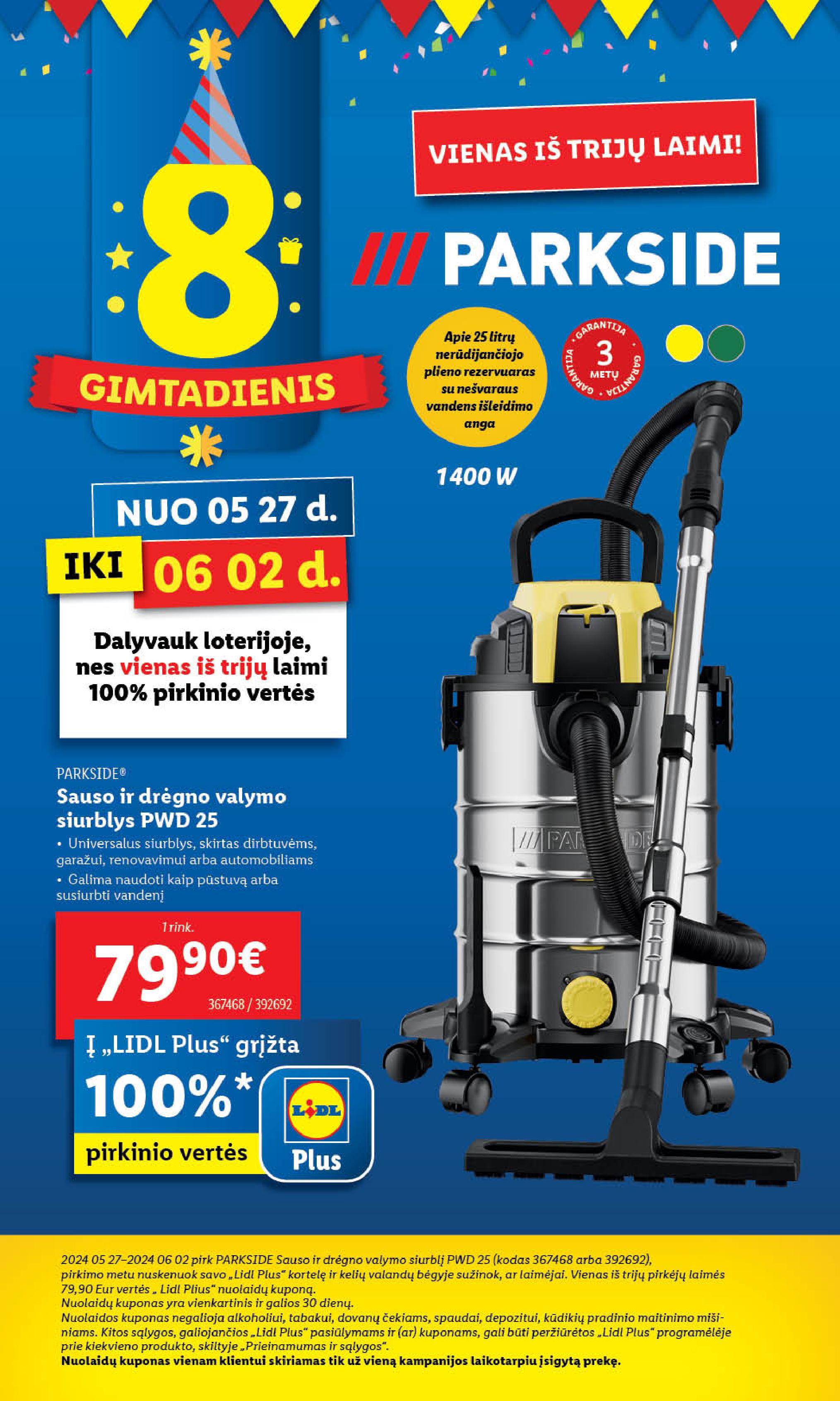 Naujausias LIDL kaininis katalogas 2024.05.27 - 2024.06.02