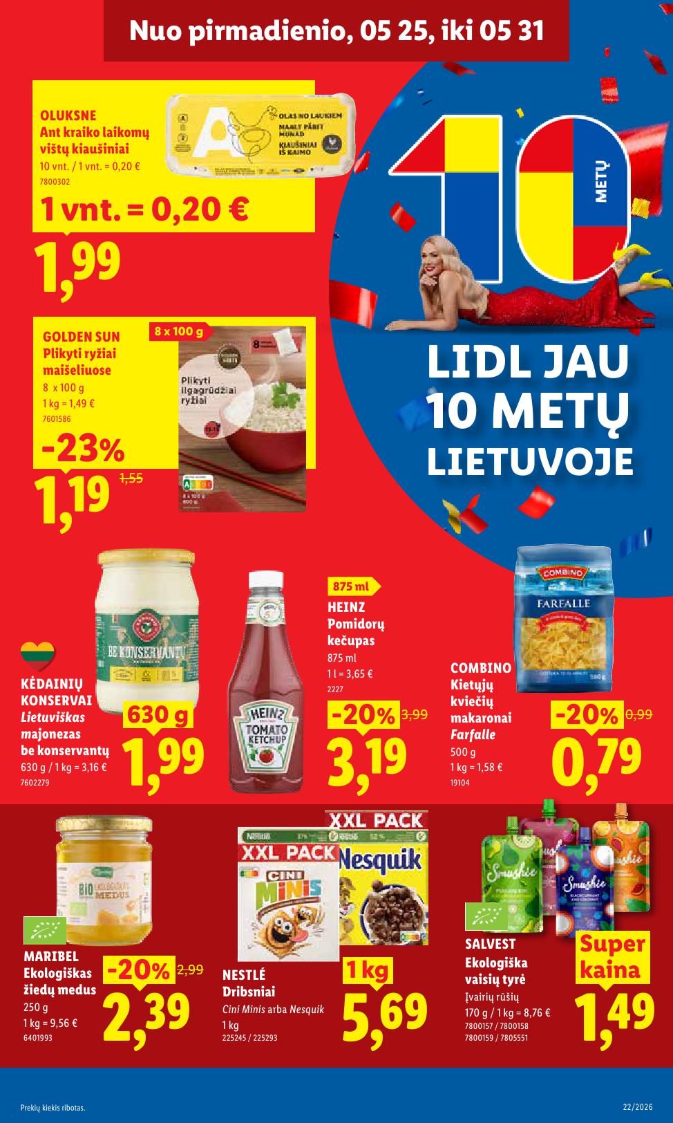 Naujausias LIDL kaininis katalogas 2026.05.25 - 2026.05.31