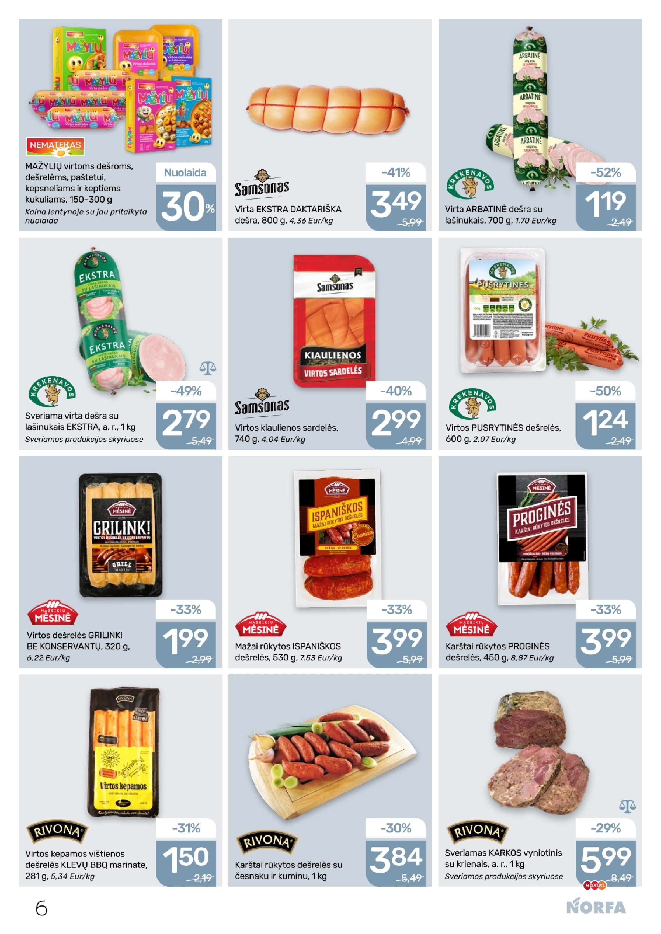 Naujausias NORFA kaininis katalogas 2026.03.19 - 2026.04.01