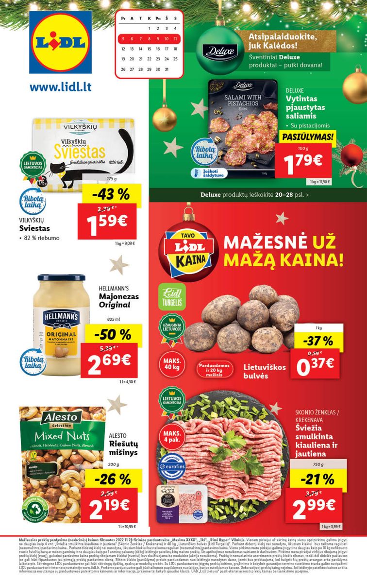 Naujausias LIDL kaininis katalogas 2022.12.05 - 2022.12.11