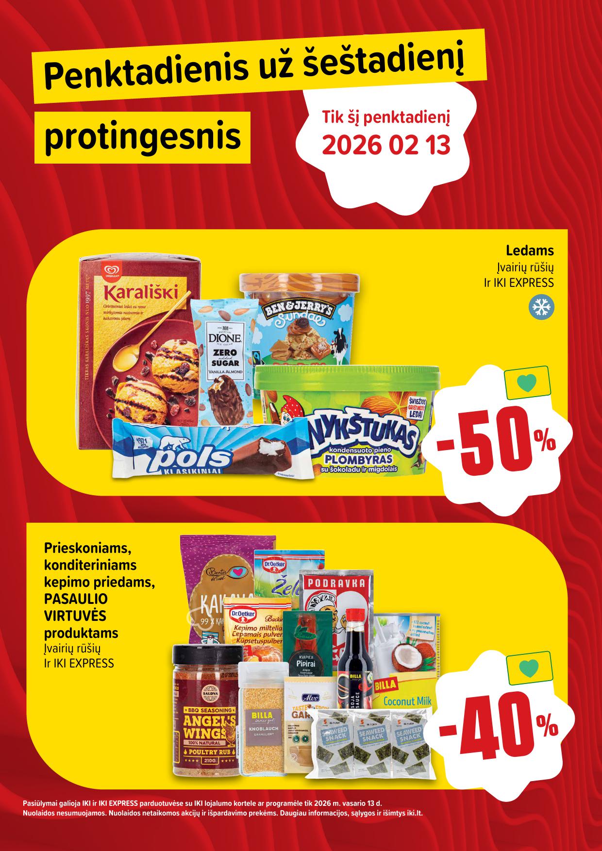 Naujausias IKI kaininis katalogas 2026.02.09 - 2026.02.15