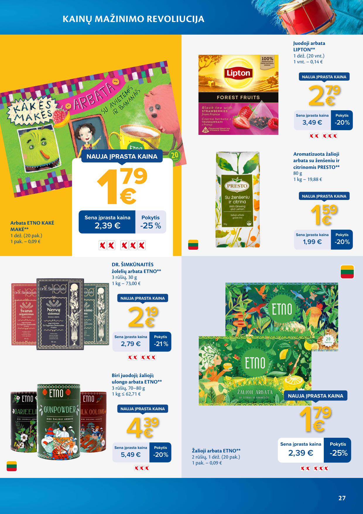 MAXIMA nuolaidų leidinys "Kainų mažinimo revoliucija"