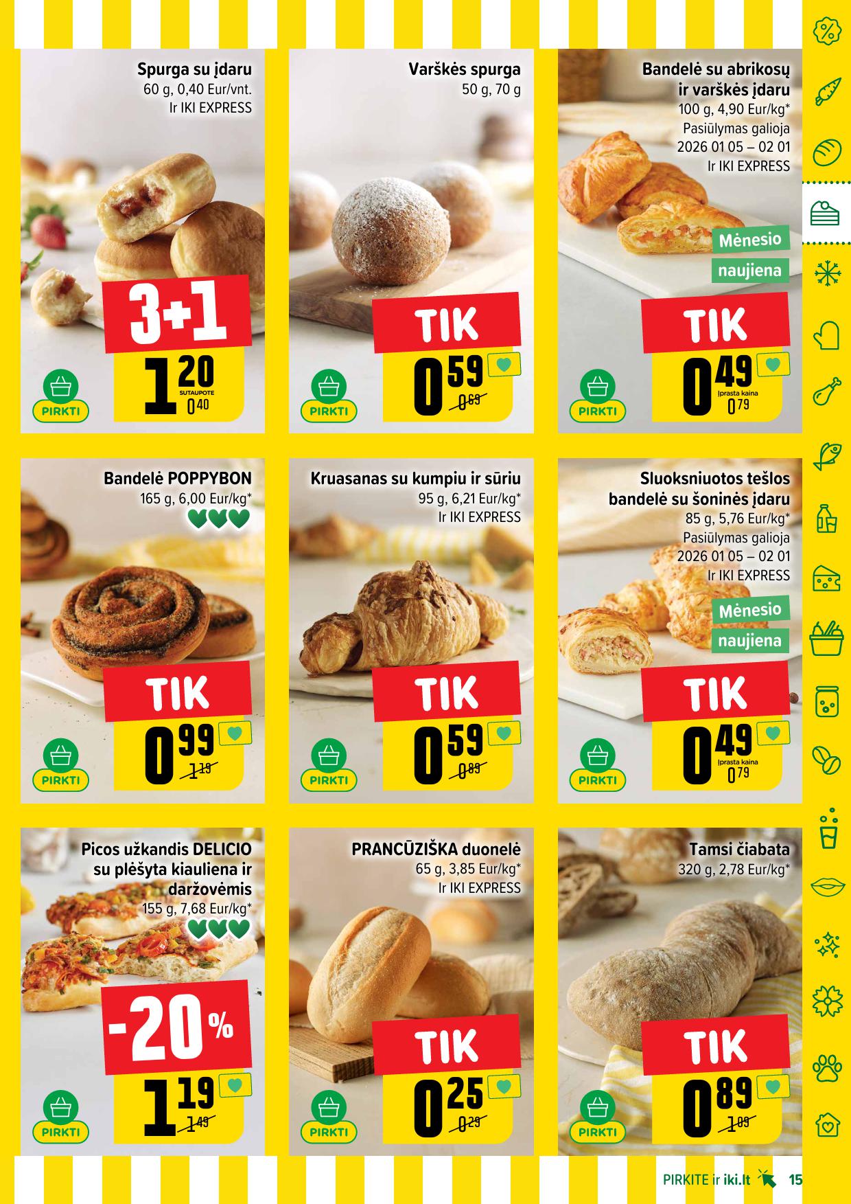 Naujausias IKI kaininis katalogas 2026.01.12 - 2026.01.18