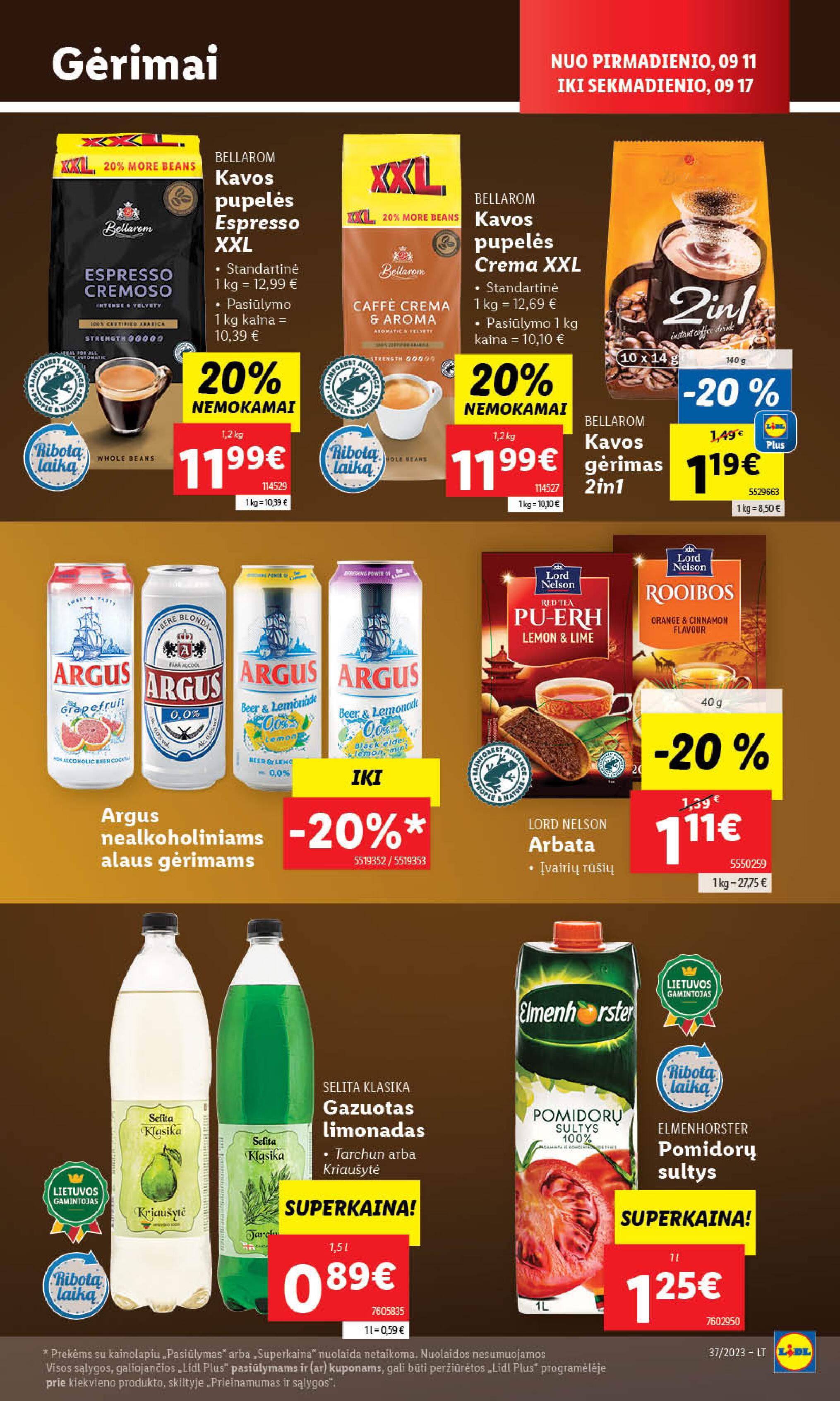 Naujausias LIDL kaininis katalogas 2023.09.11 - 2023.09.17