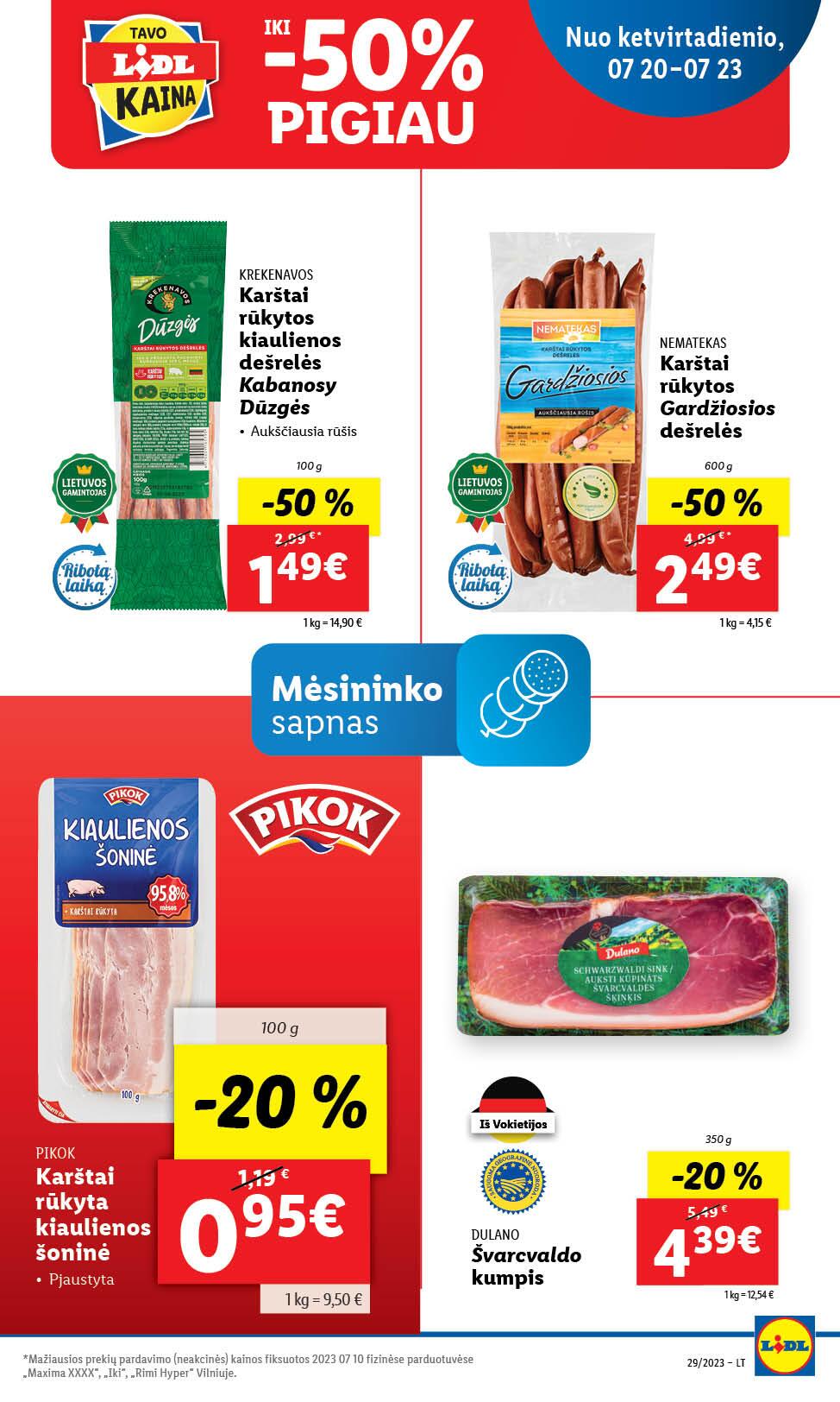Naujausias LIDL kaininis katalogas 2023.07.17 - 2023.07.23