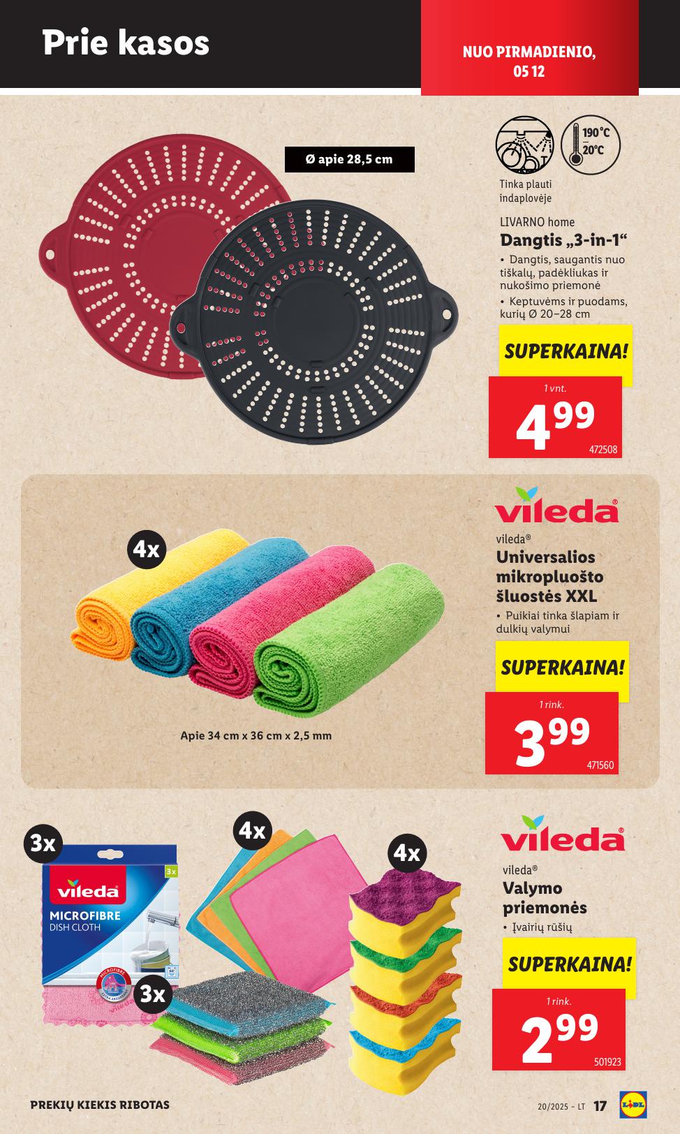 LIDL ne maisto prekių leidinys 2025.05.12 - 2025.05.18