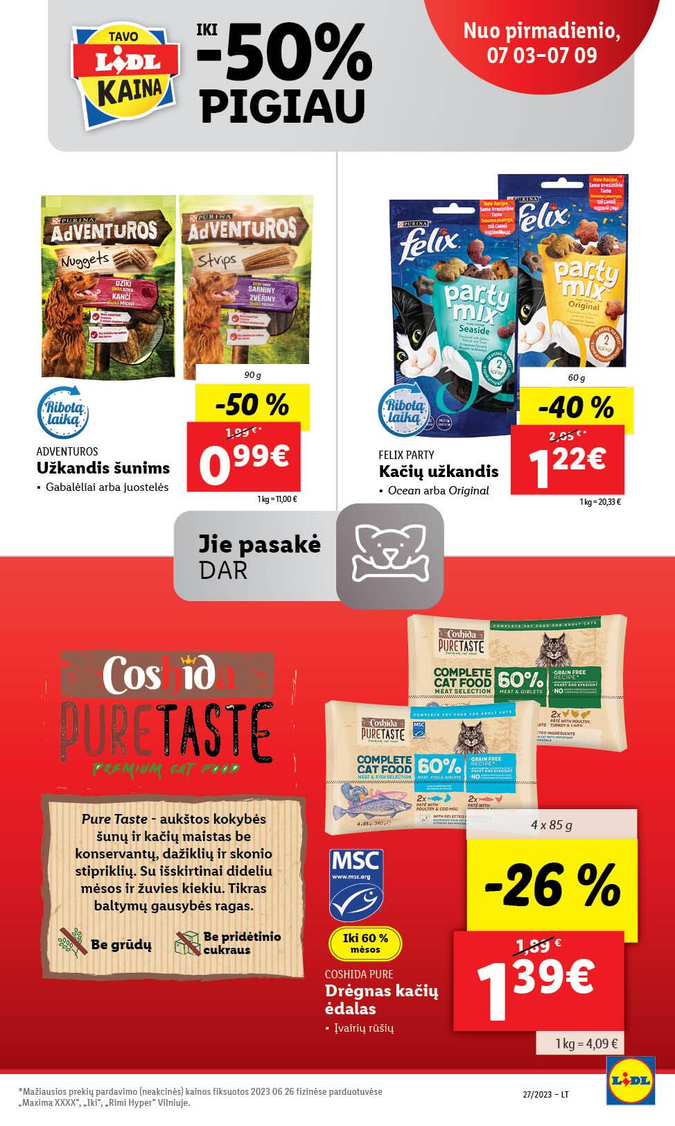 Naujausias LIDL kaininis katalogas 2023.07.03 - 2023.07.09