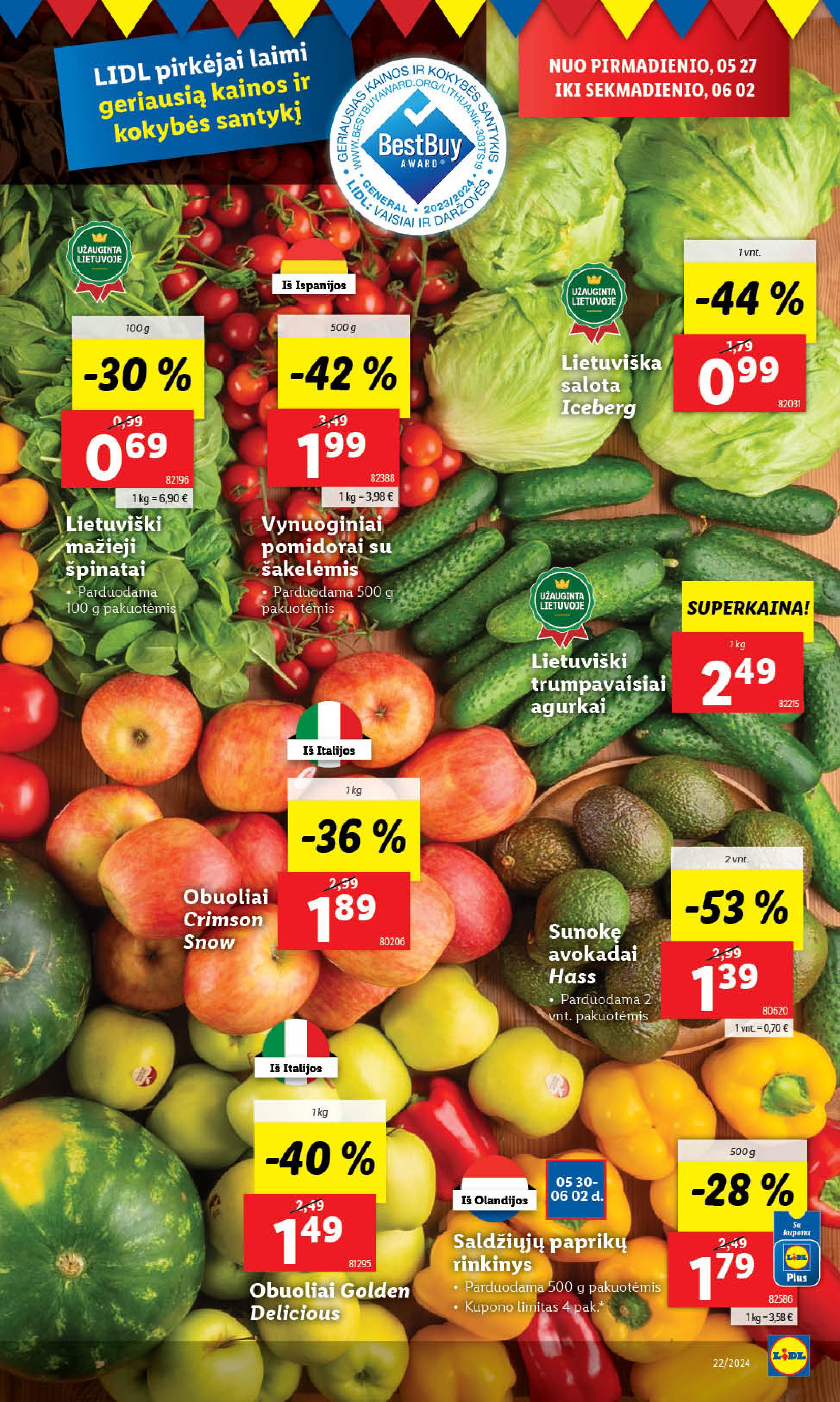 Naujausias LIDL kaininis katalogas 2024.05.27 - 2024.06.02