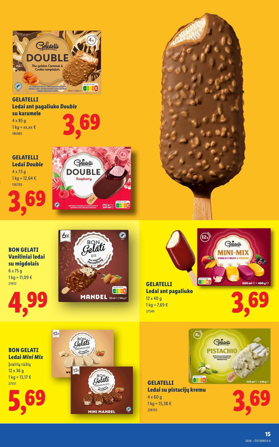 LIDL katalogas "Daugiau ledų, daugiau vasaros"