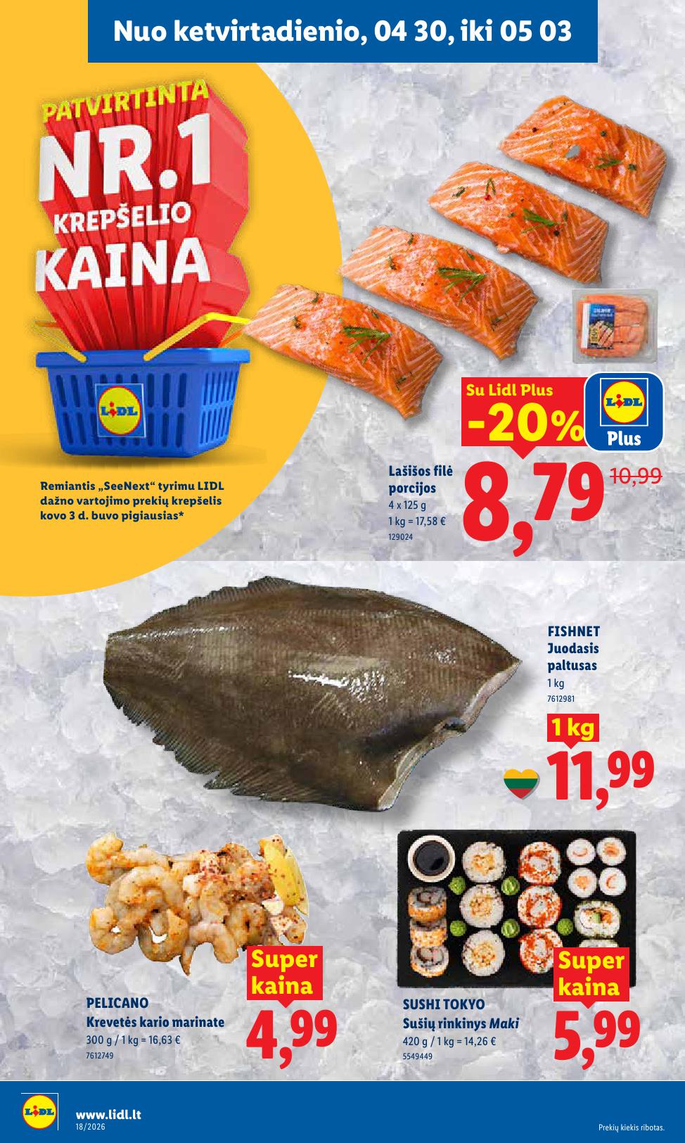 Naujausias LIDL kaininis katalogas 2026.04.27 - 2026.05.03
