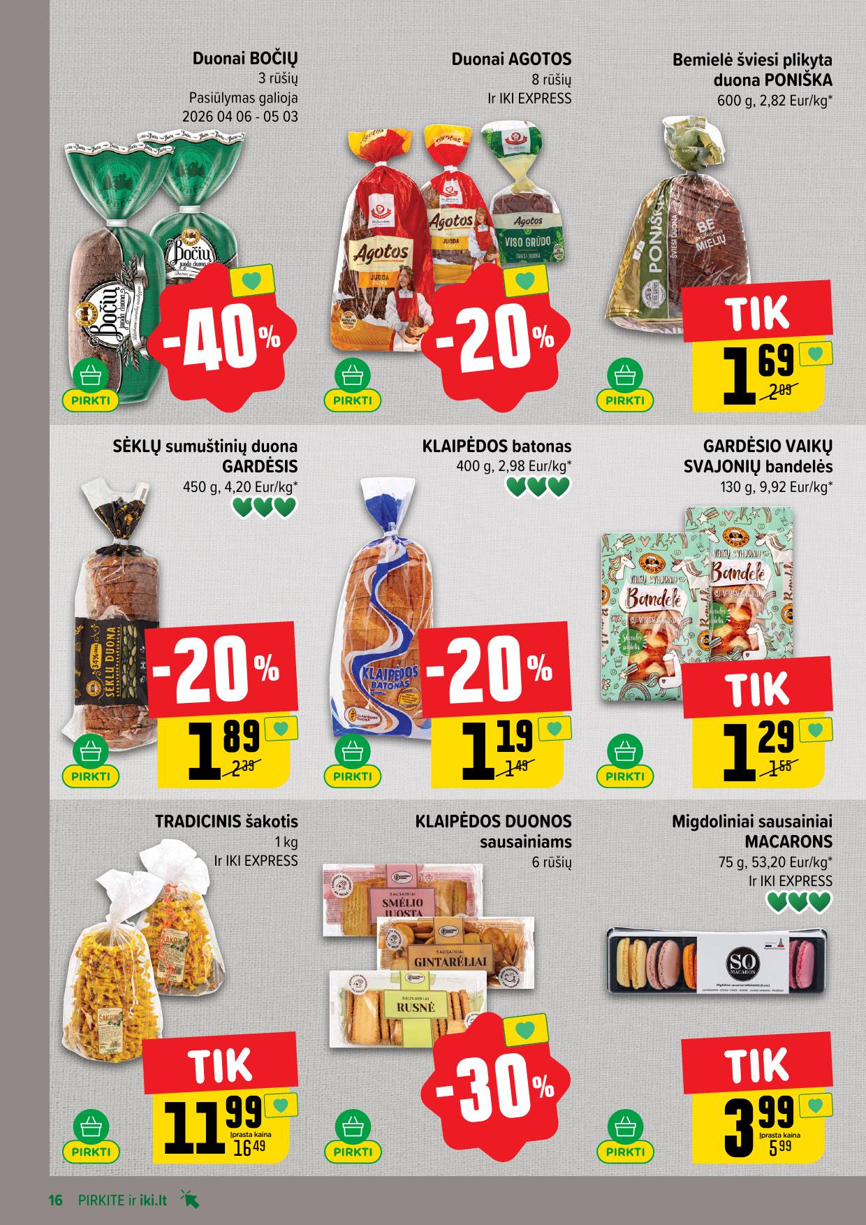 Naujausias IKI kaininis katalogas 2026.04.06 - 2026.04.12