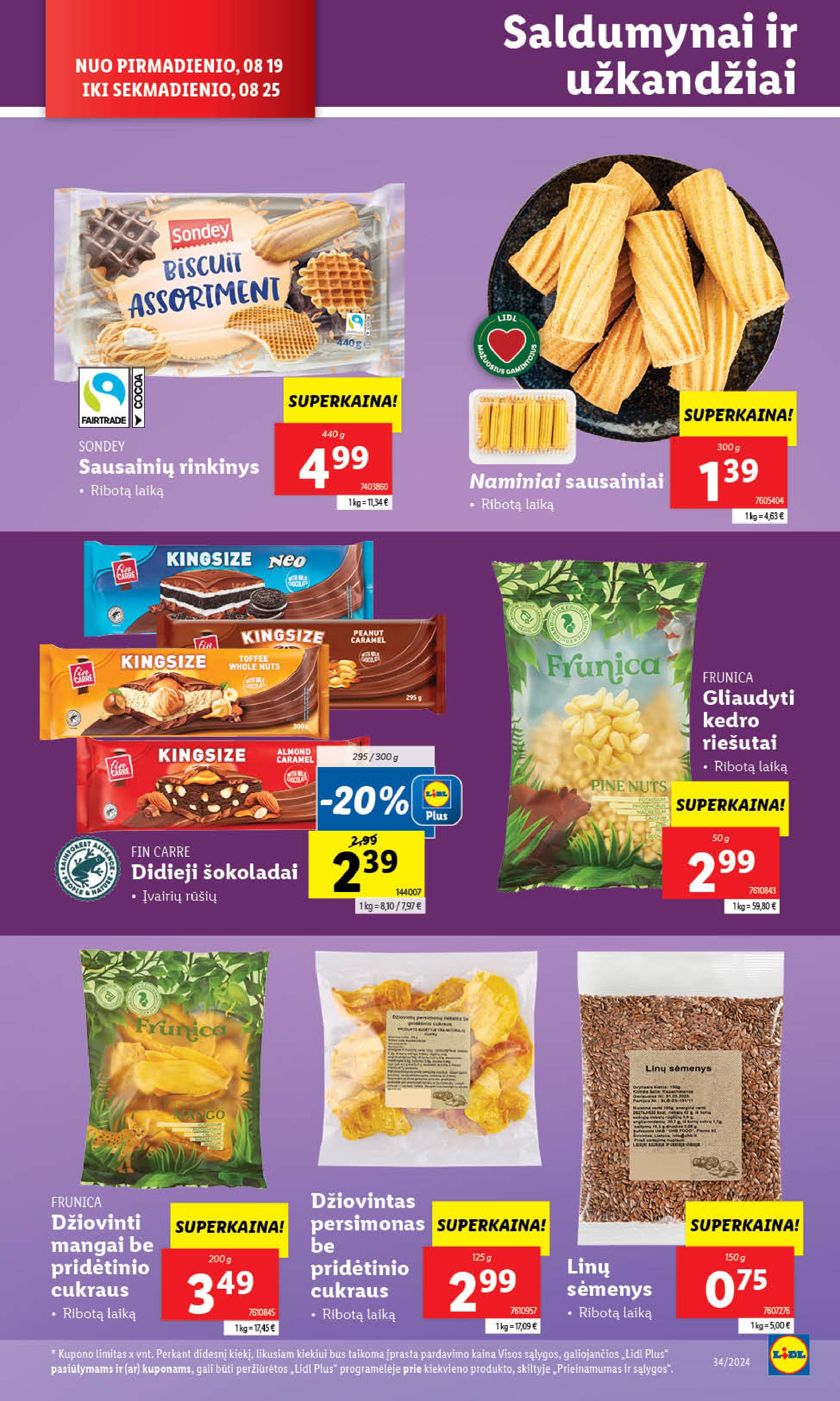 Naujausias LIDL kaininis katalogas 2024.08.19 - 2024.08.25
