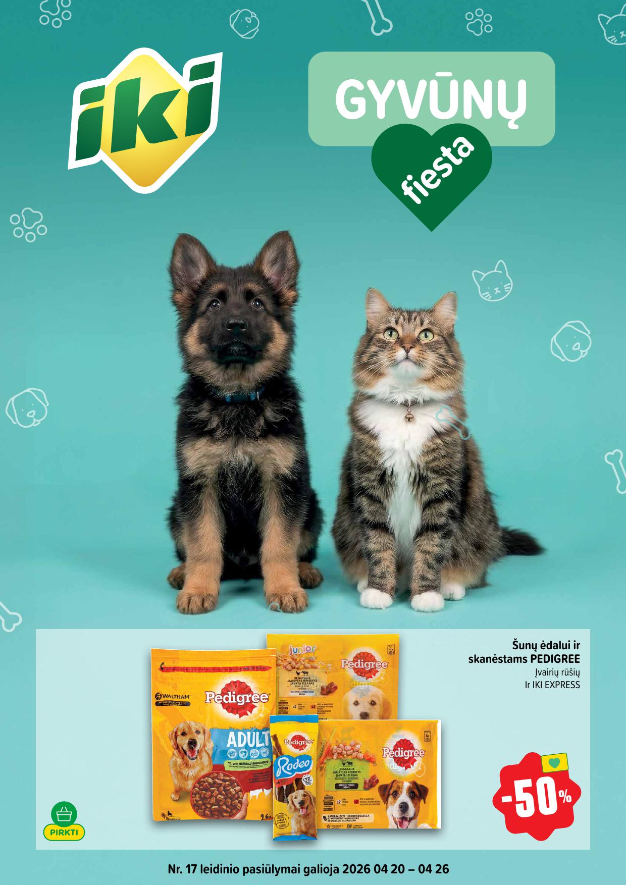 IKI nuolaidų katalogas "Gyvūnų fiesta"
