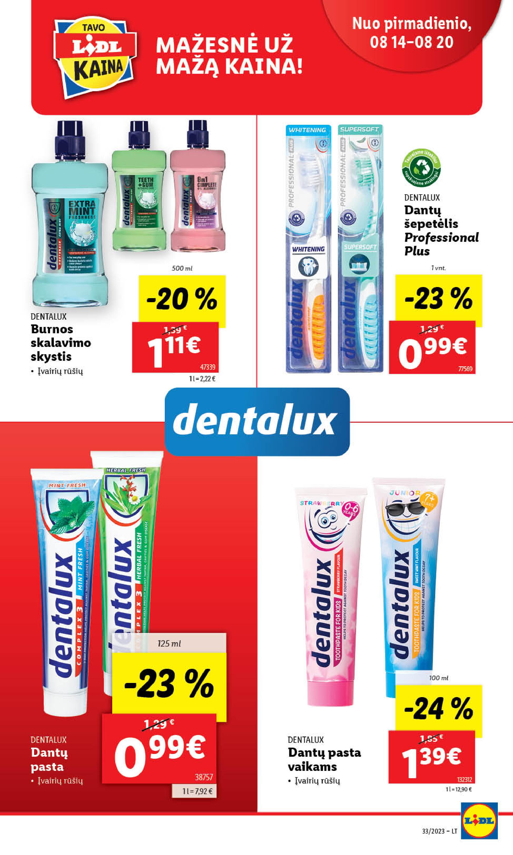 Naujausias LIDL kaininis katalogas 2023.08.14 - 2023.08.20