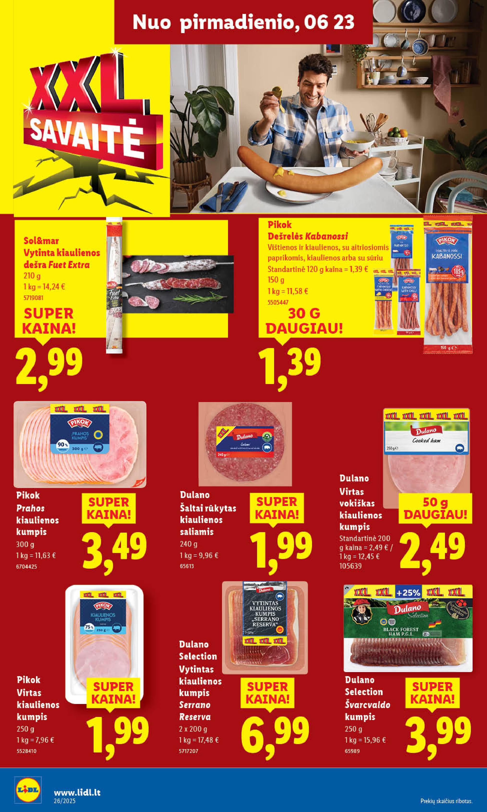 Naujausias LIDL kaininis katalogas 2025.06.23 - 2025.06.29