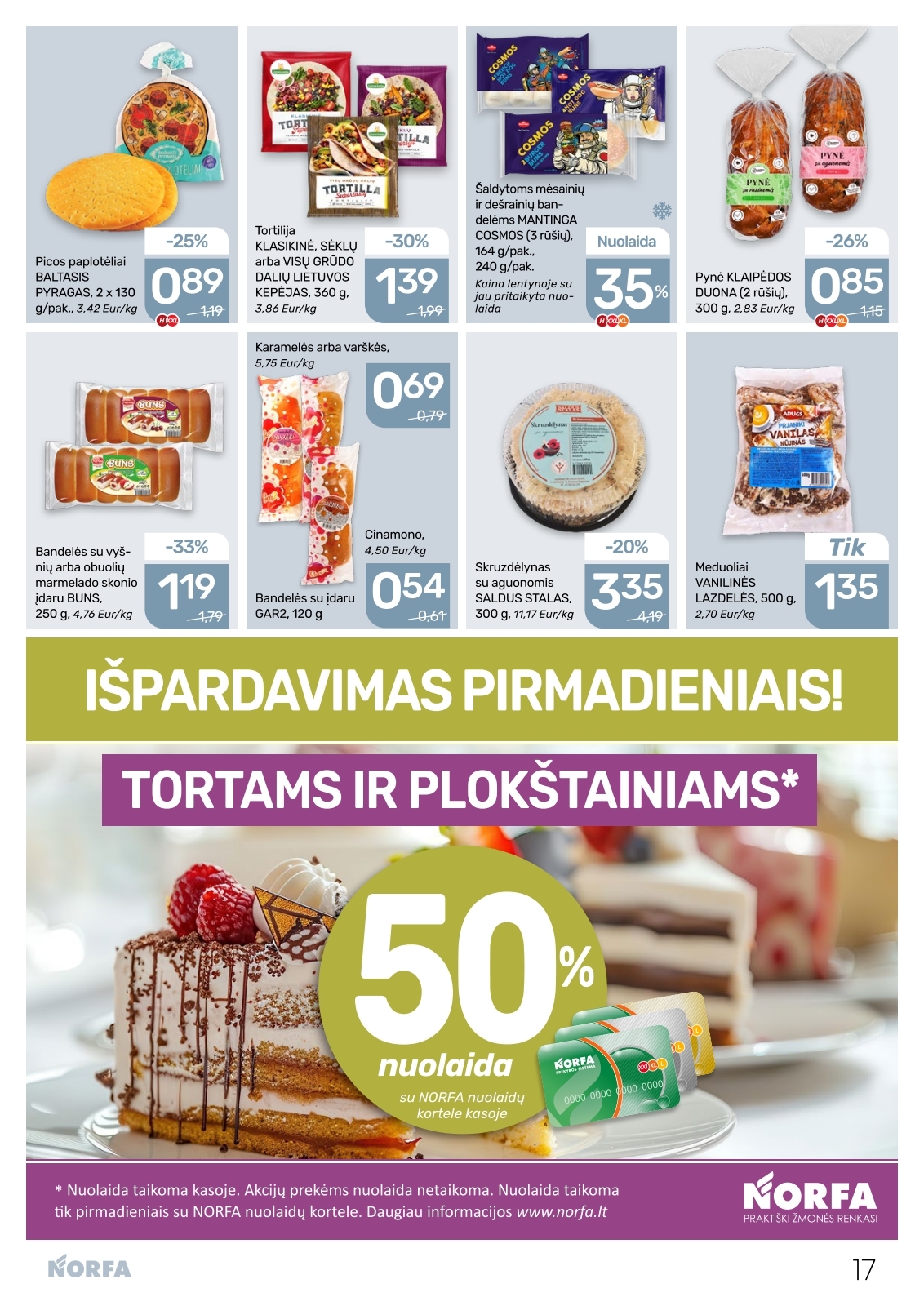 Naujausias NORFA kaininis katalogas 2026.05.28 - 2026.06.10