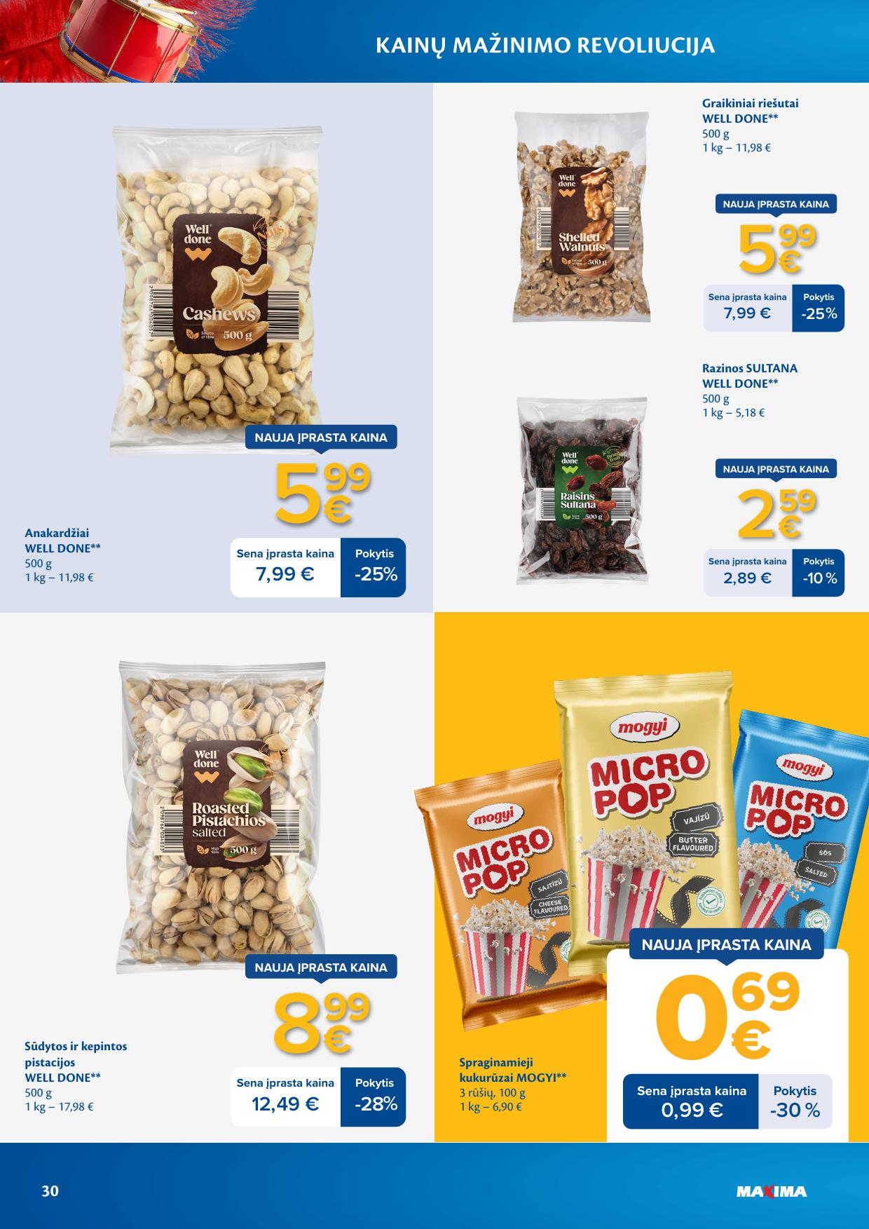 MAXIMA nuolaidų leidinys "Kainų mažinimo revoliucija"