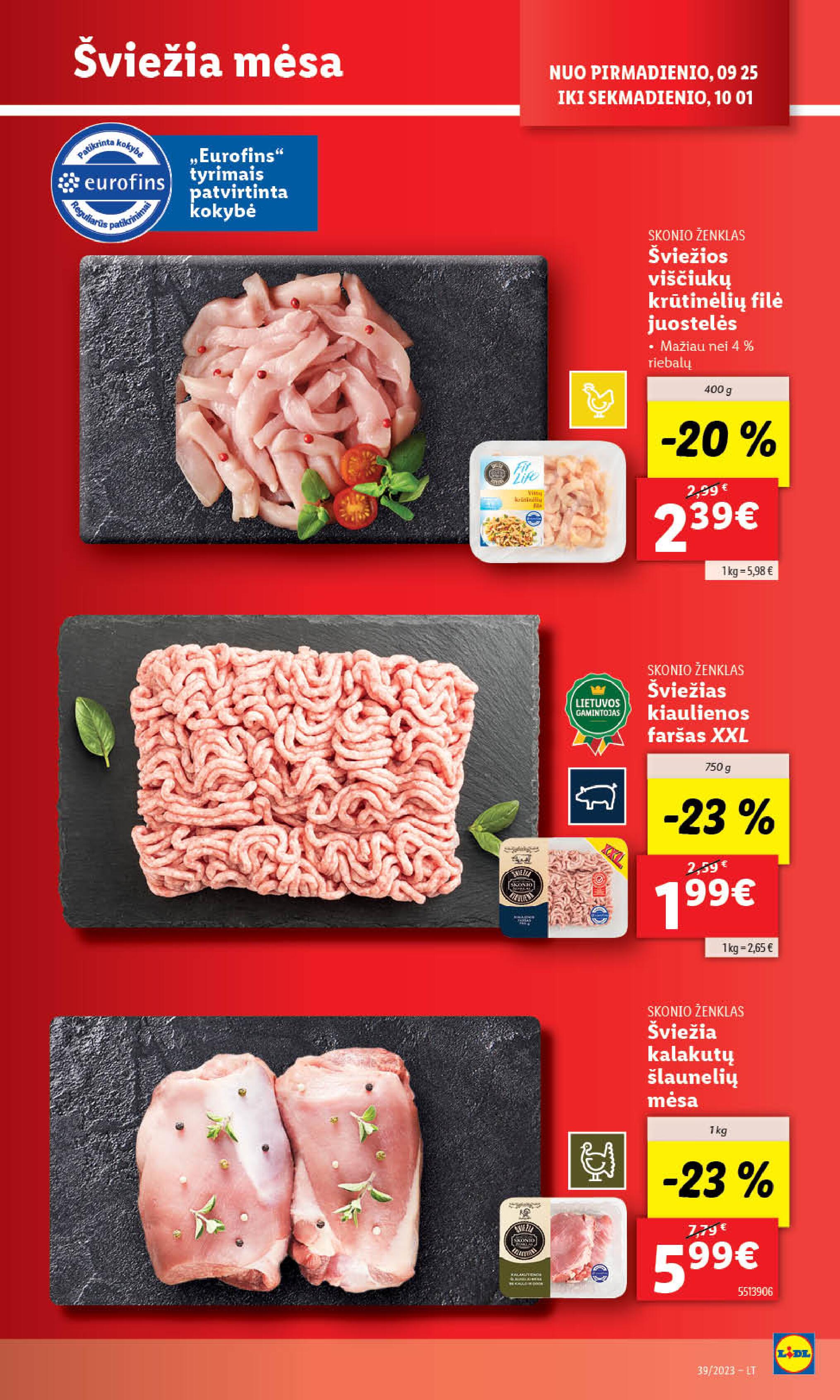 Naujausias LIDL kaininis katalogas 2023.09.25 - 2023.10.01