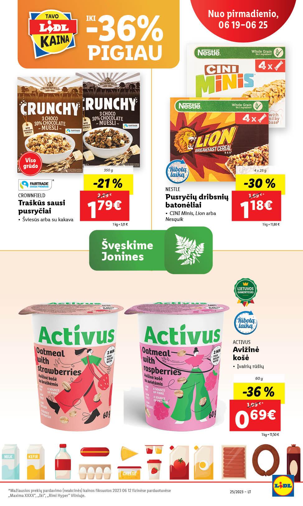 Naujausias LIDL kaininis katalogas 2023.06.19 - 2023.06.25