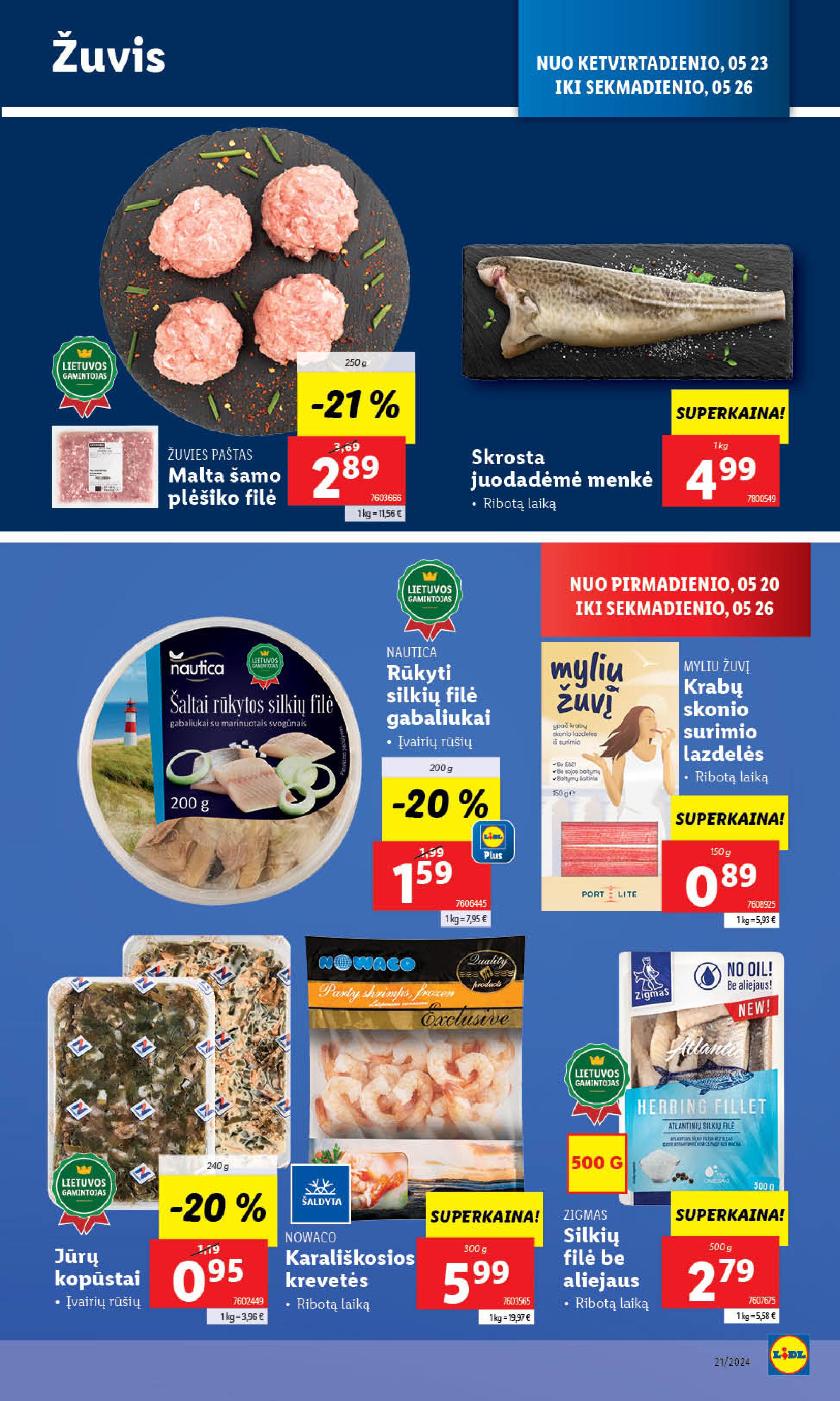 Naujausias LIDL kaininis katalogas 2024.05.20 - 2024.05.26