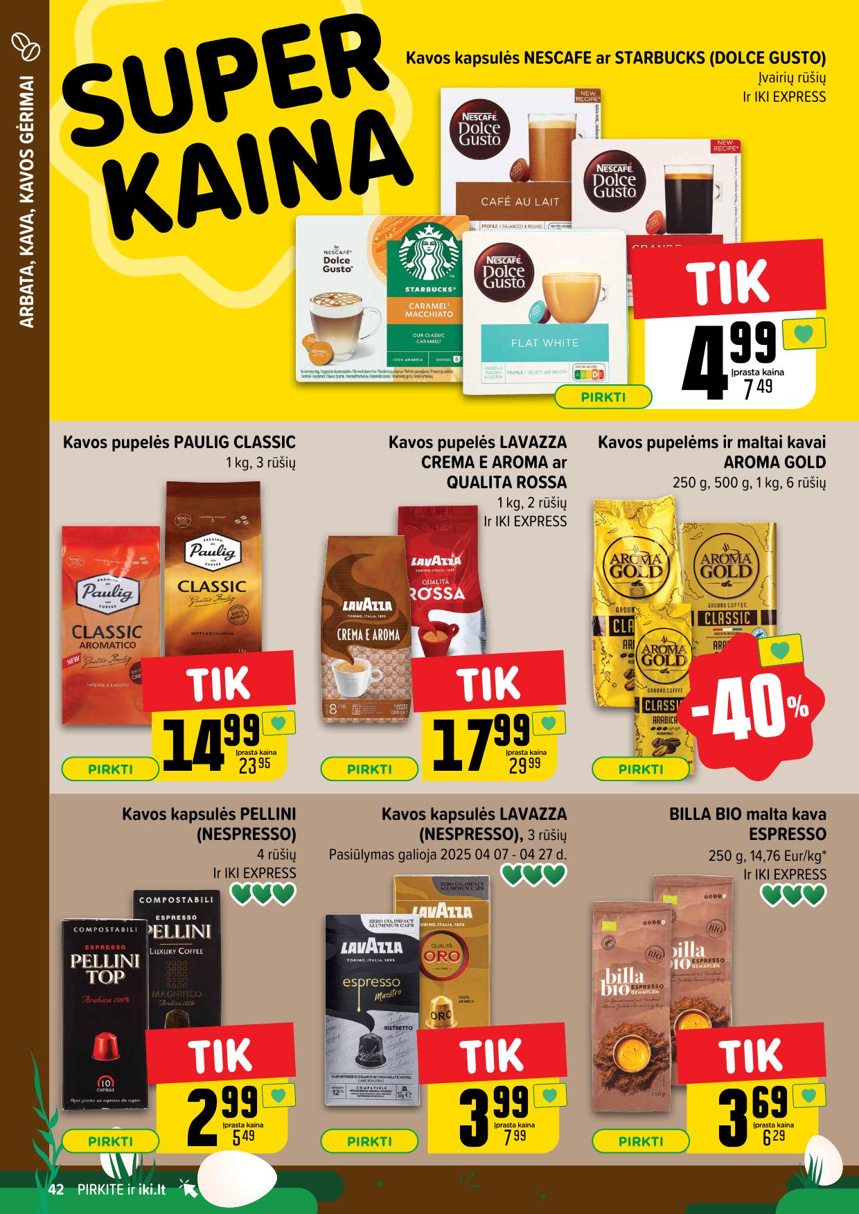 IKI SAVAITĖLĖ akcijų ir nuolaidų leidinys Nr.15 2025.04.07 - 2025.04.13