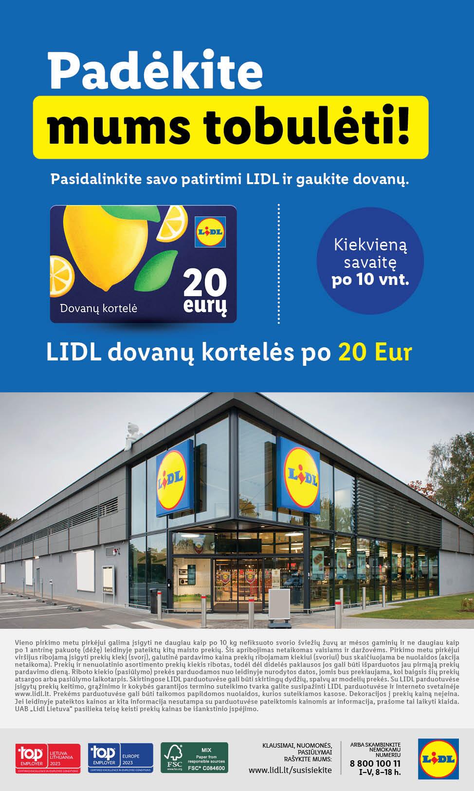 Naujausias LIDL kaininis katalogas 2023.05.01 - 2023.05.07