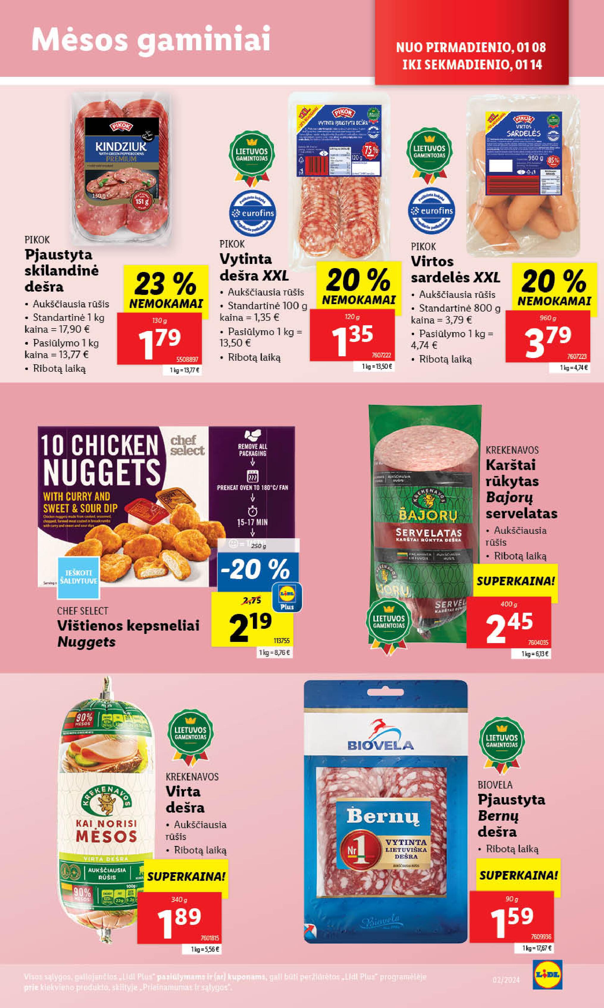 Naujausias LIDL kaininis katalogas 2024.01.08 - 2024.01.14